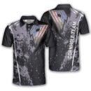 Retro Grey Grunge Custom Cornhole Shirt for Men