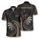 Tangle Tribal Pattern Custom Darts Jerseys For Men