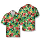 Summer Tropical Bigfoot Hawaiian Shirt for Men