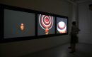 Myriam Thyes, Multiple Madonna (2002 / 2007), exhibition at Street Level Photoworks, Glasgow, Scotland, UK, 2007. As part of: TIMELOOP – 40 years of video art from Germany.