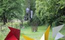 Global Vulva Flags (2014), in the exhibition Yesterday - Tomorrow, Kulturort Weiertal, Winterthur, CH, 2014.