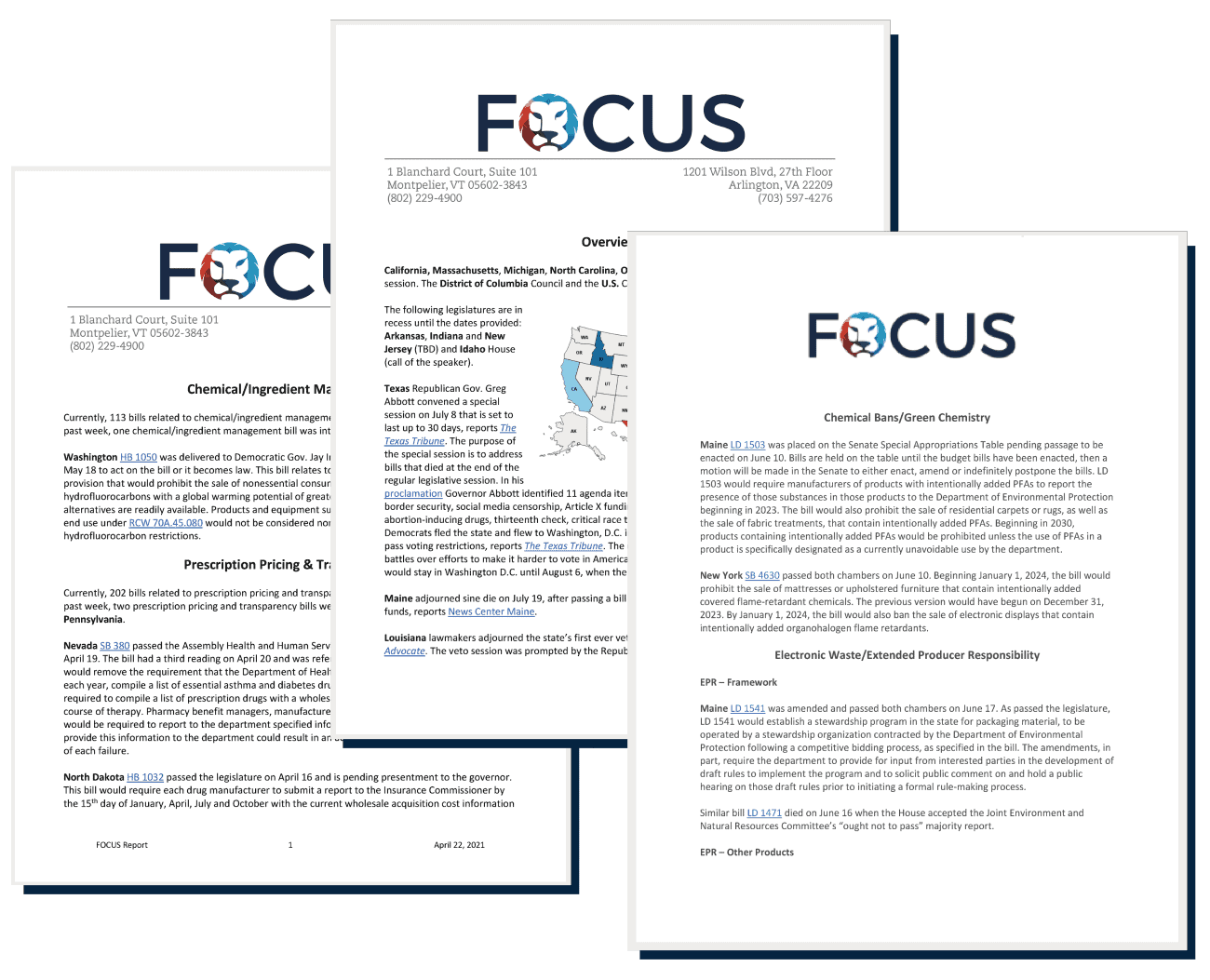 FOCUS reports