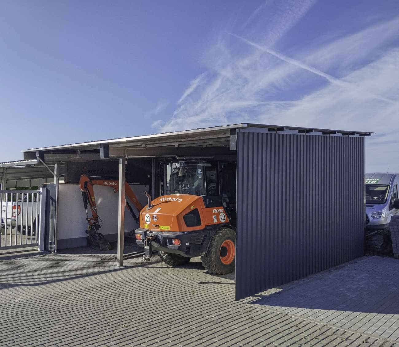 Carport aus Edelstahl
