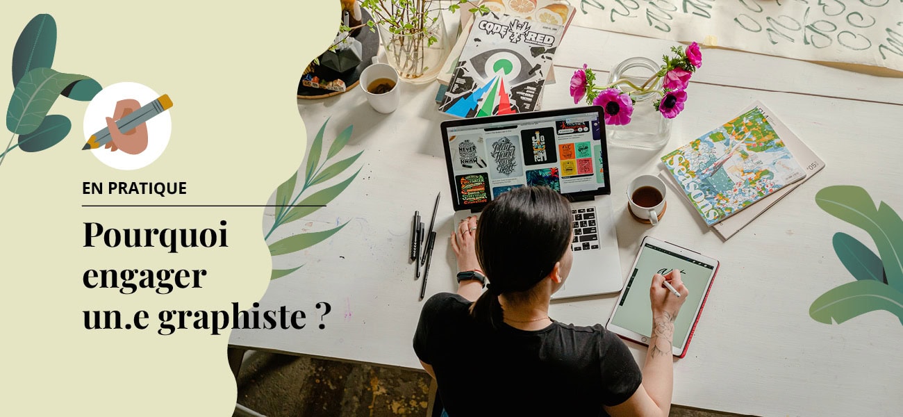 Graphiste professionnel travaillant sur la conception de supports visuels pour transmettre des messages clairs et impactants