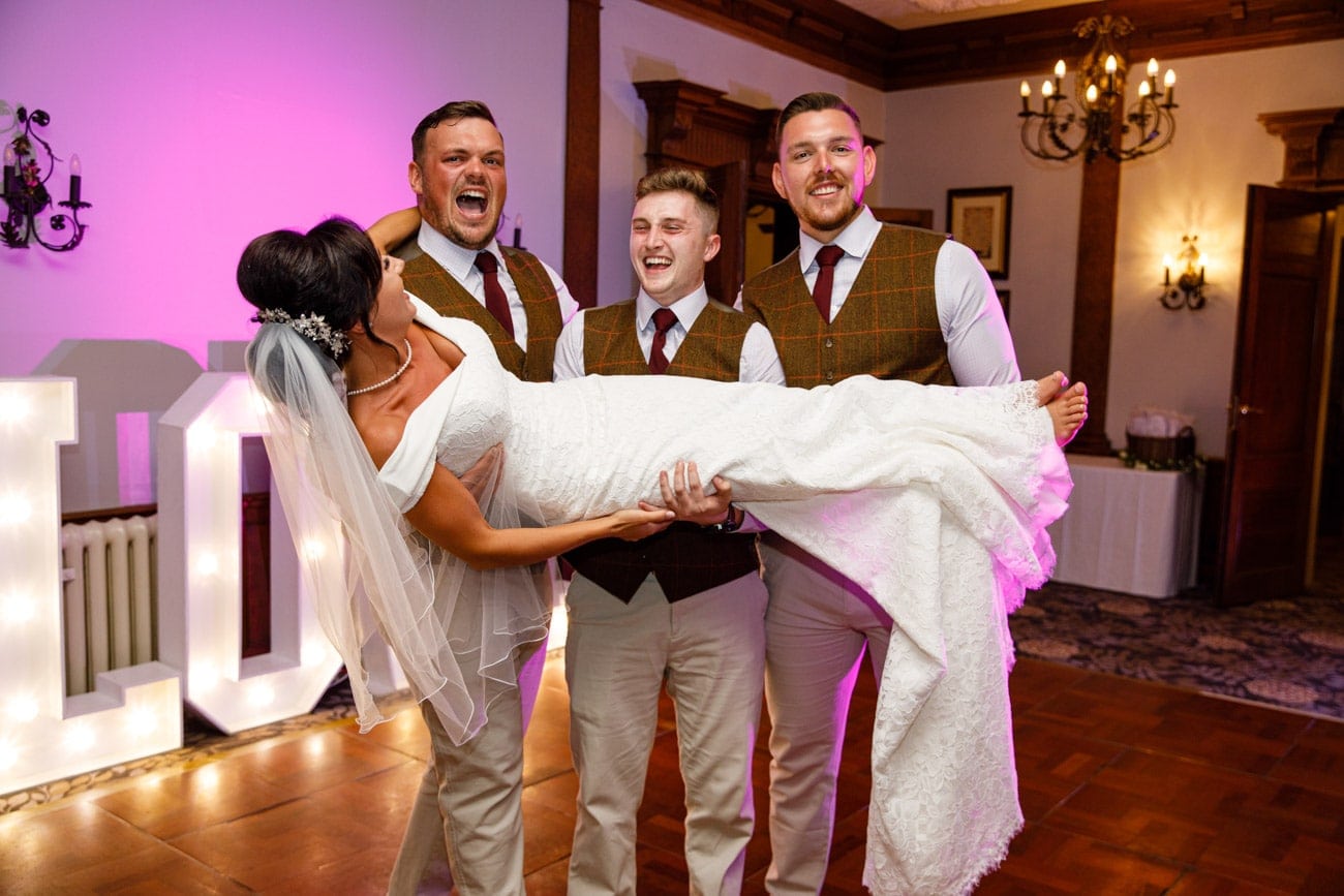 bride and groomsmen