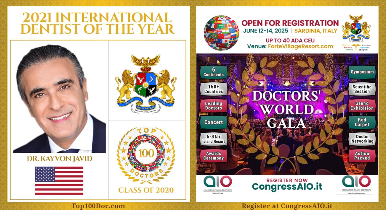 Dr. Kayvon Javid - 2021 International Dentist of the Year