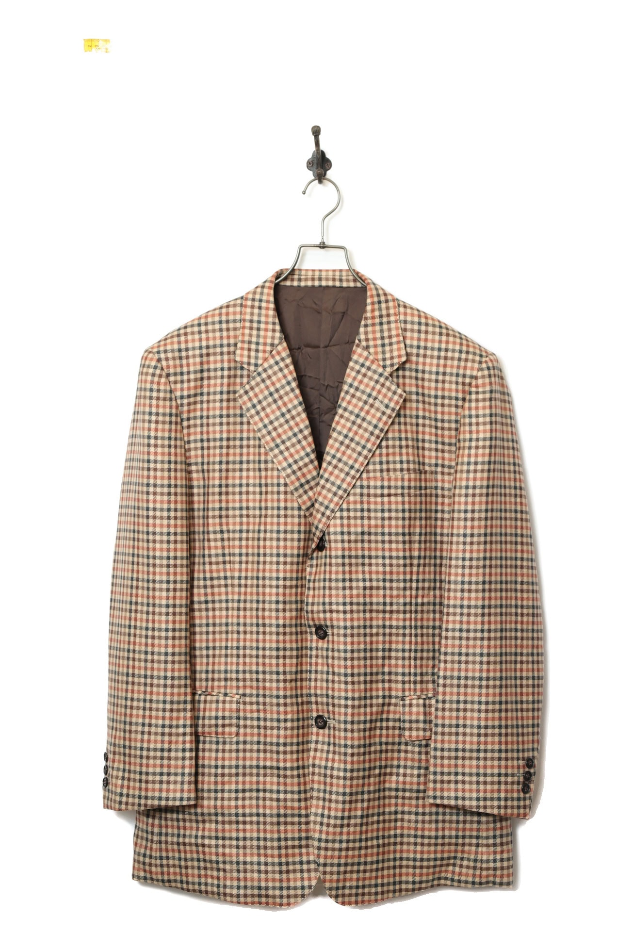 VINTAGE CHECK TAILORED JACKET/XL