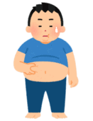 メタボを気にする男性