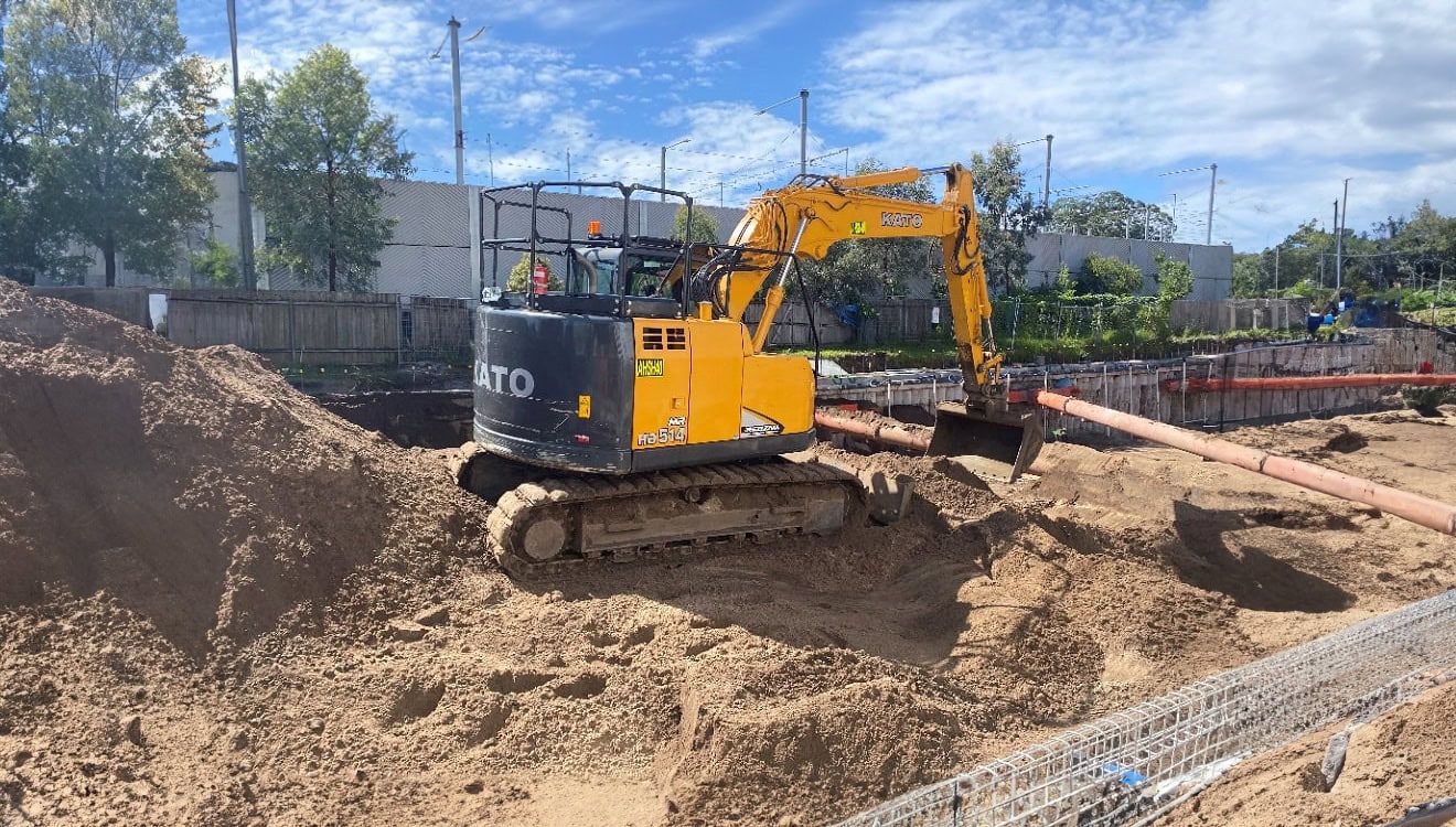 kato excavator
