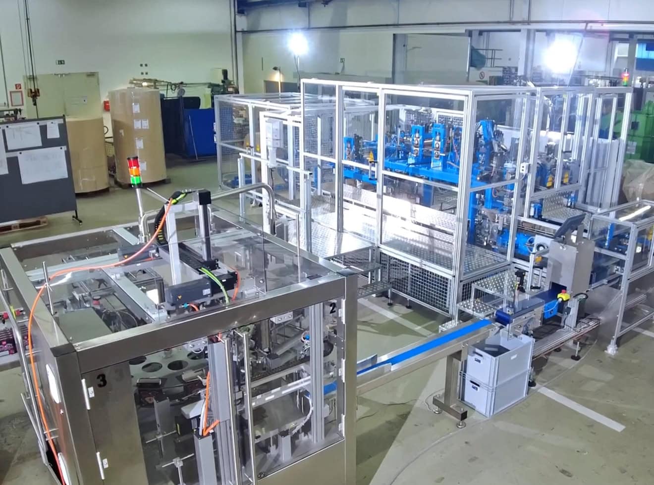 Modular anpassbare Produktionsanlage.