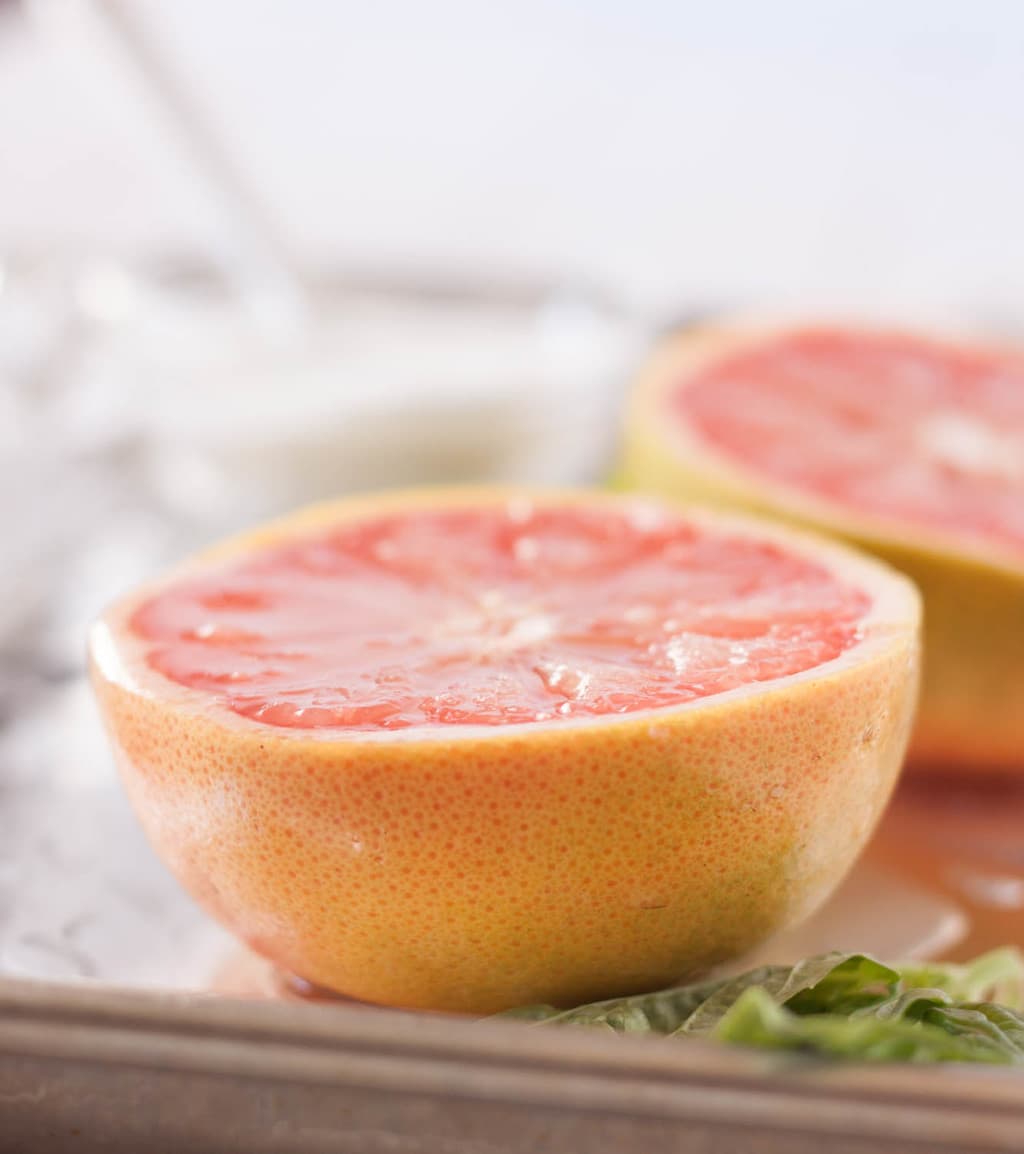 Broiled Grapefruit with Basil