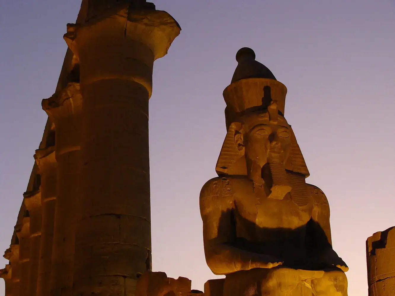 Colossal seated statue of Pharaoh Ramses II