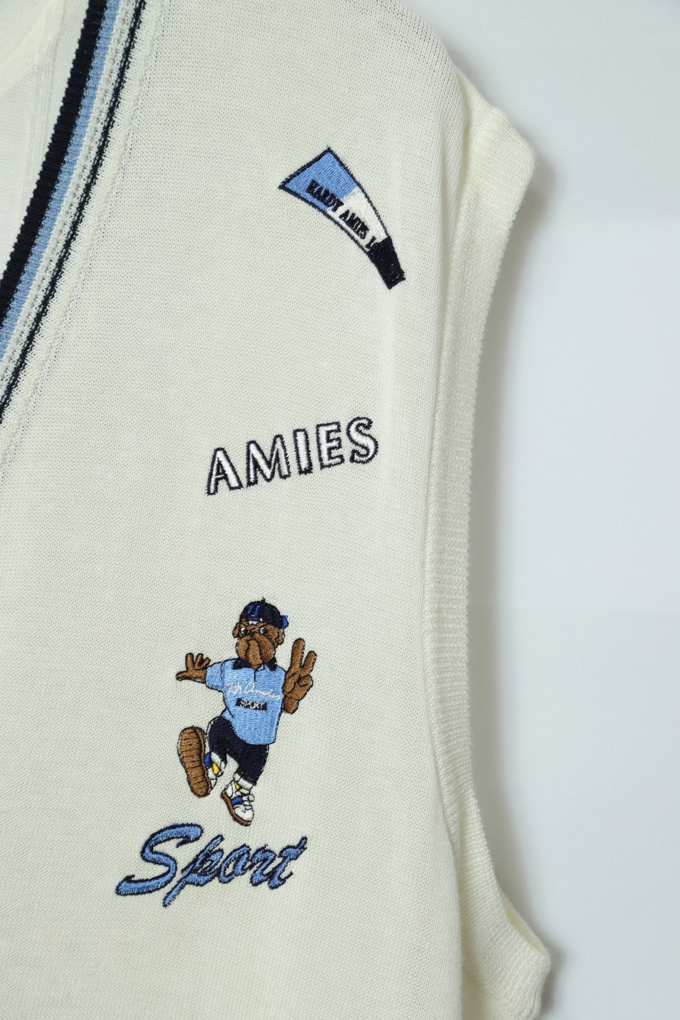 VINTAGE HARDY AMIES EMBROIDERY VEST/M - 画像 (4)
