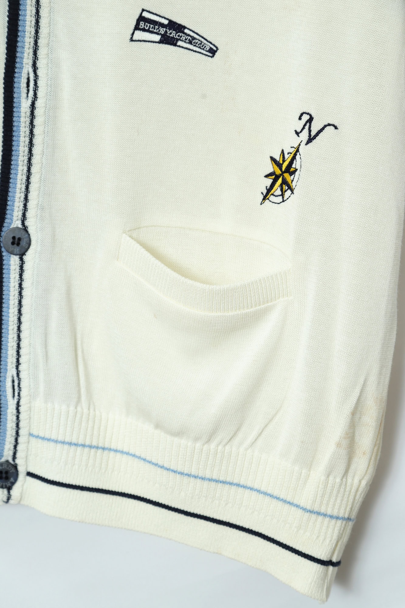 VINTAGE HARDY AMIES EMBROIDERY VEST/M - 画像 (5)
