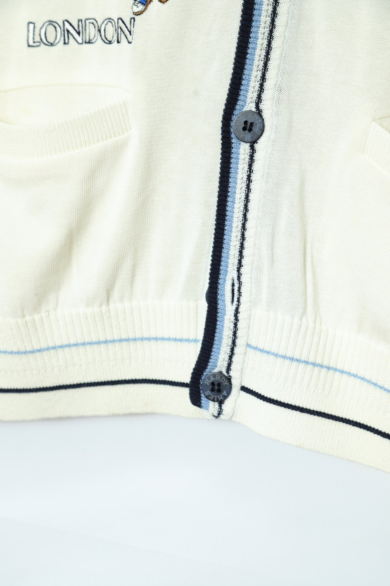 VINTAGE HARDY AMIES EMBROIDERY VEST/M - 画像 (6)