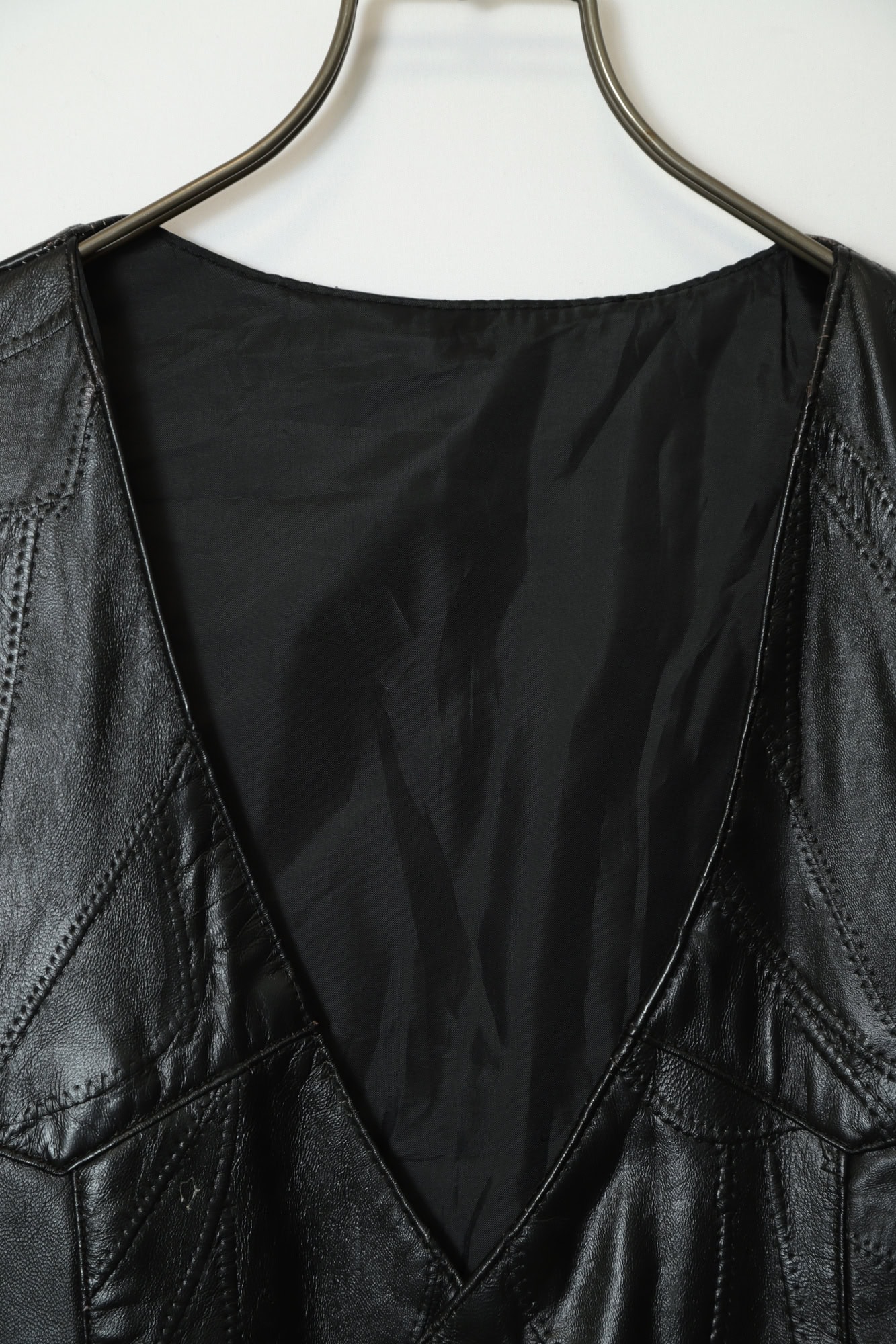 Alternative view of VINTAGE LEATHER VEST/XL