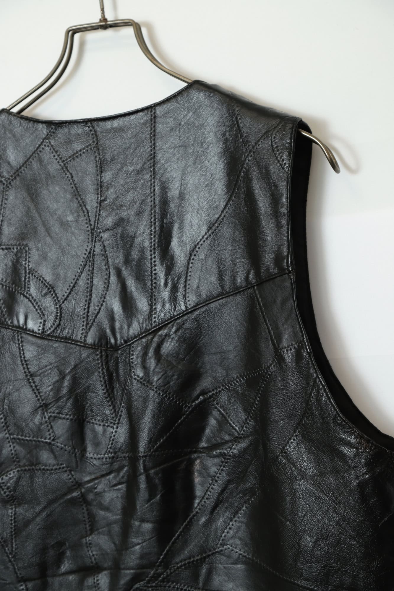 VINTAGE LEATHER VEST/XL - 画像 (9)