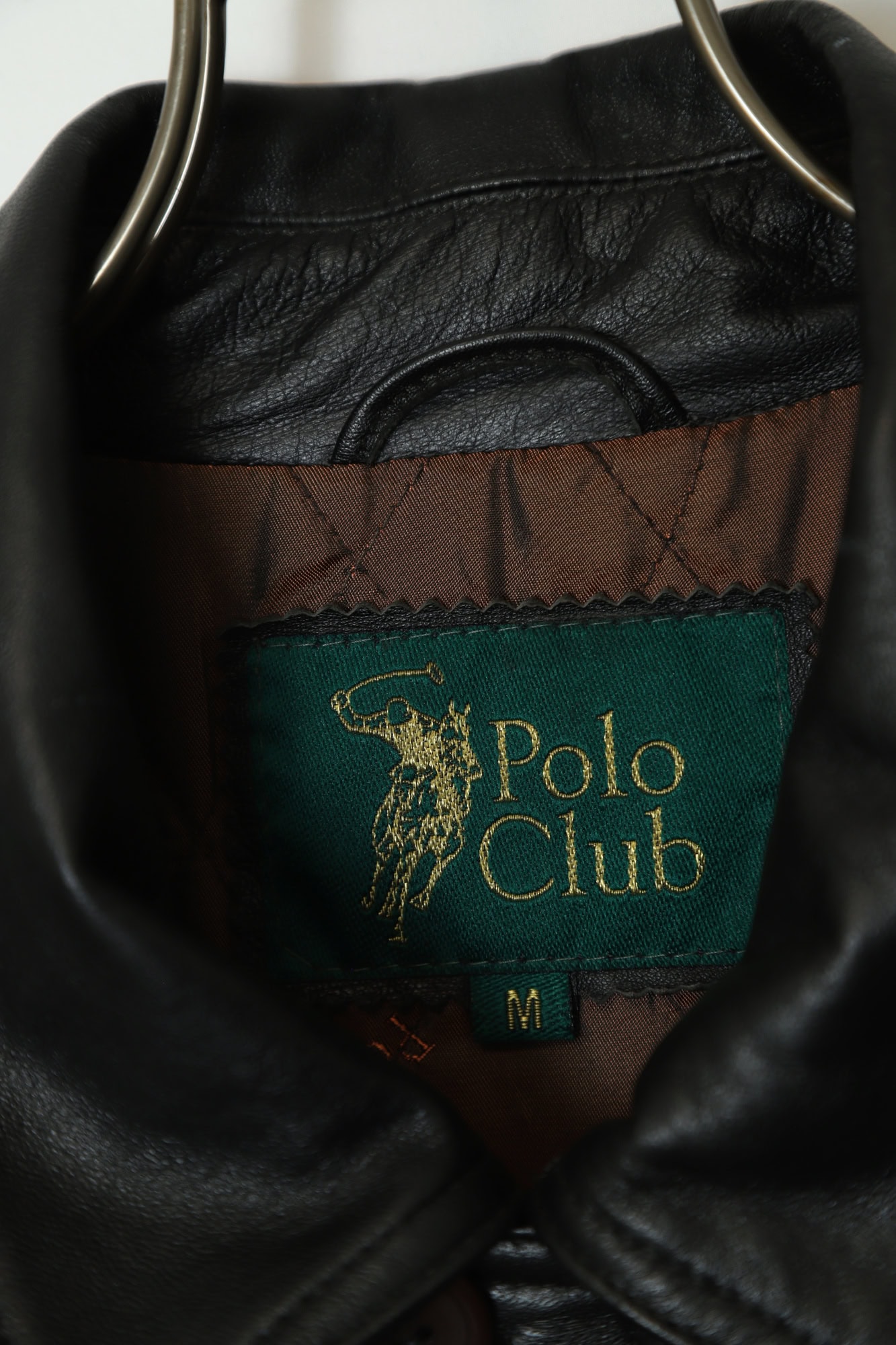 USED POLO CLUB COVERALL LEATHER JACKET/M - 画像 (3)