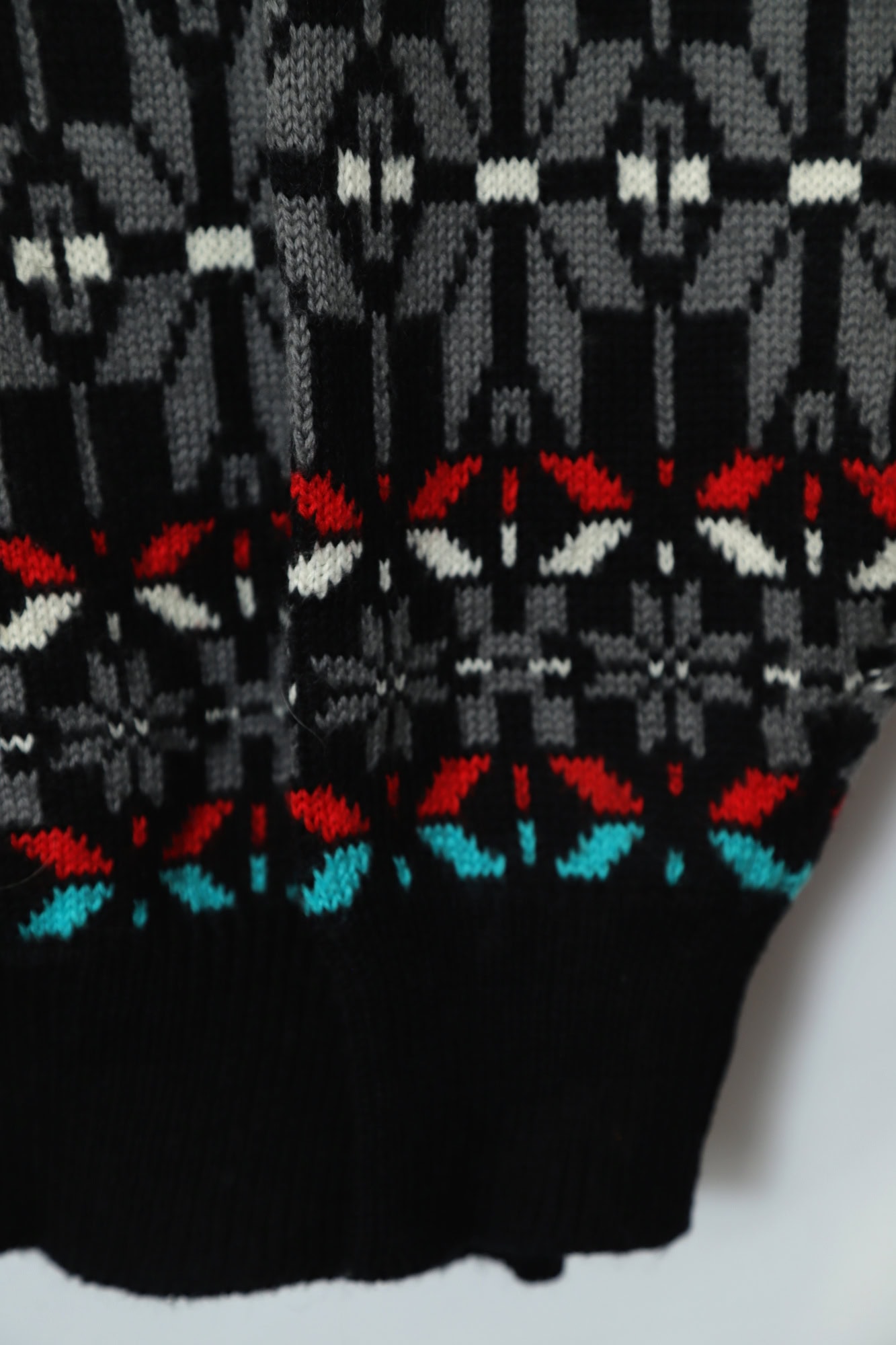 VINTAGE KNITTED SWEATER/L - 画像 (4)