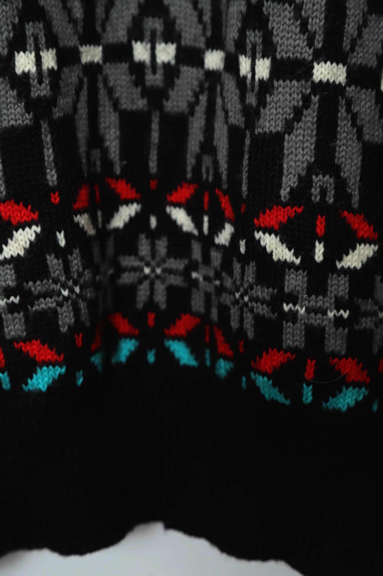 VINTAGE KNITTED SWEATER/L - 画像 (5)