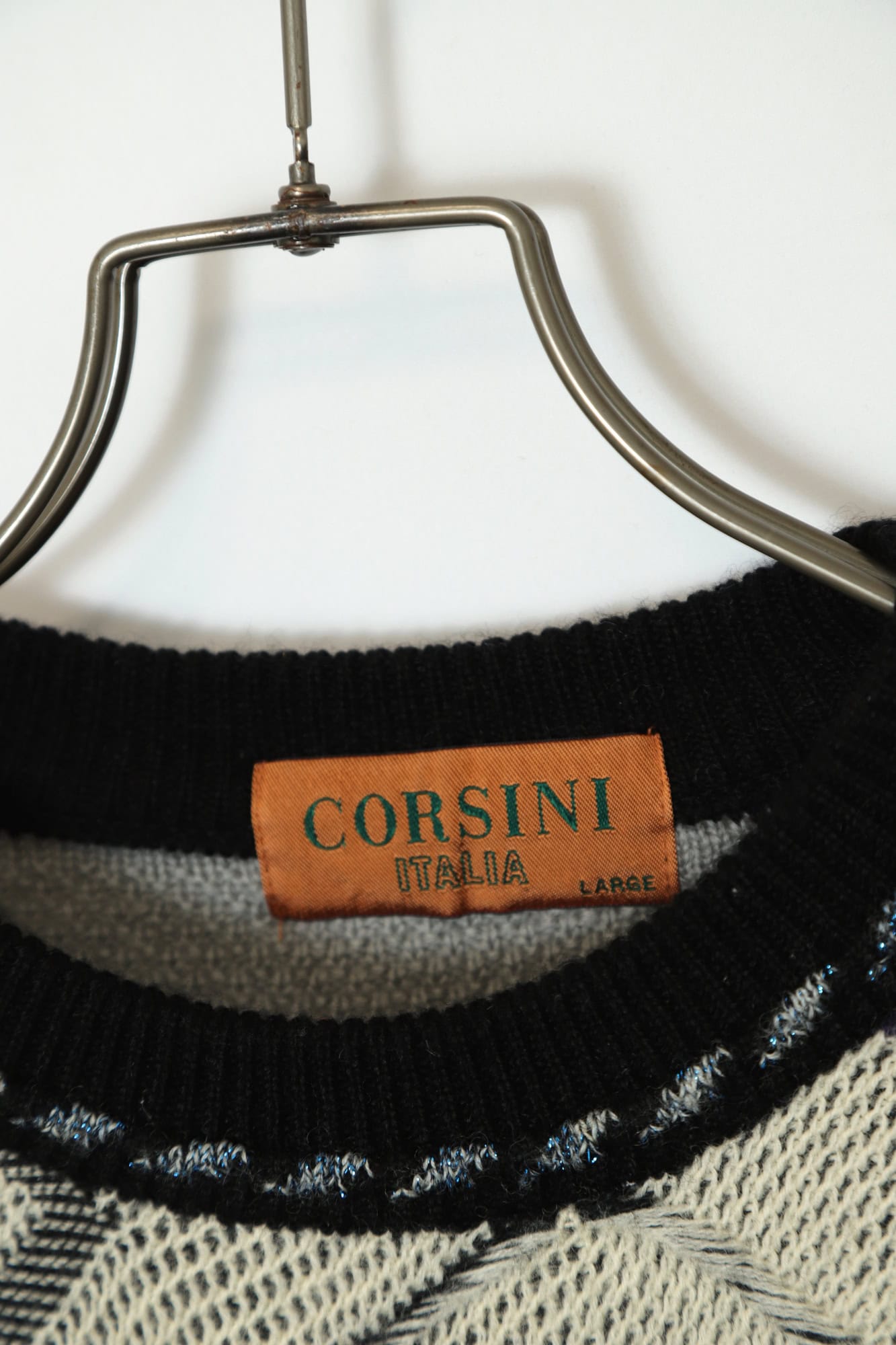VINTAGE KNITTED SWEATER/L - 画像 (3)