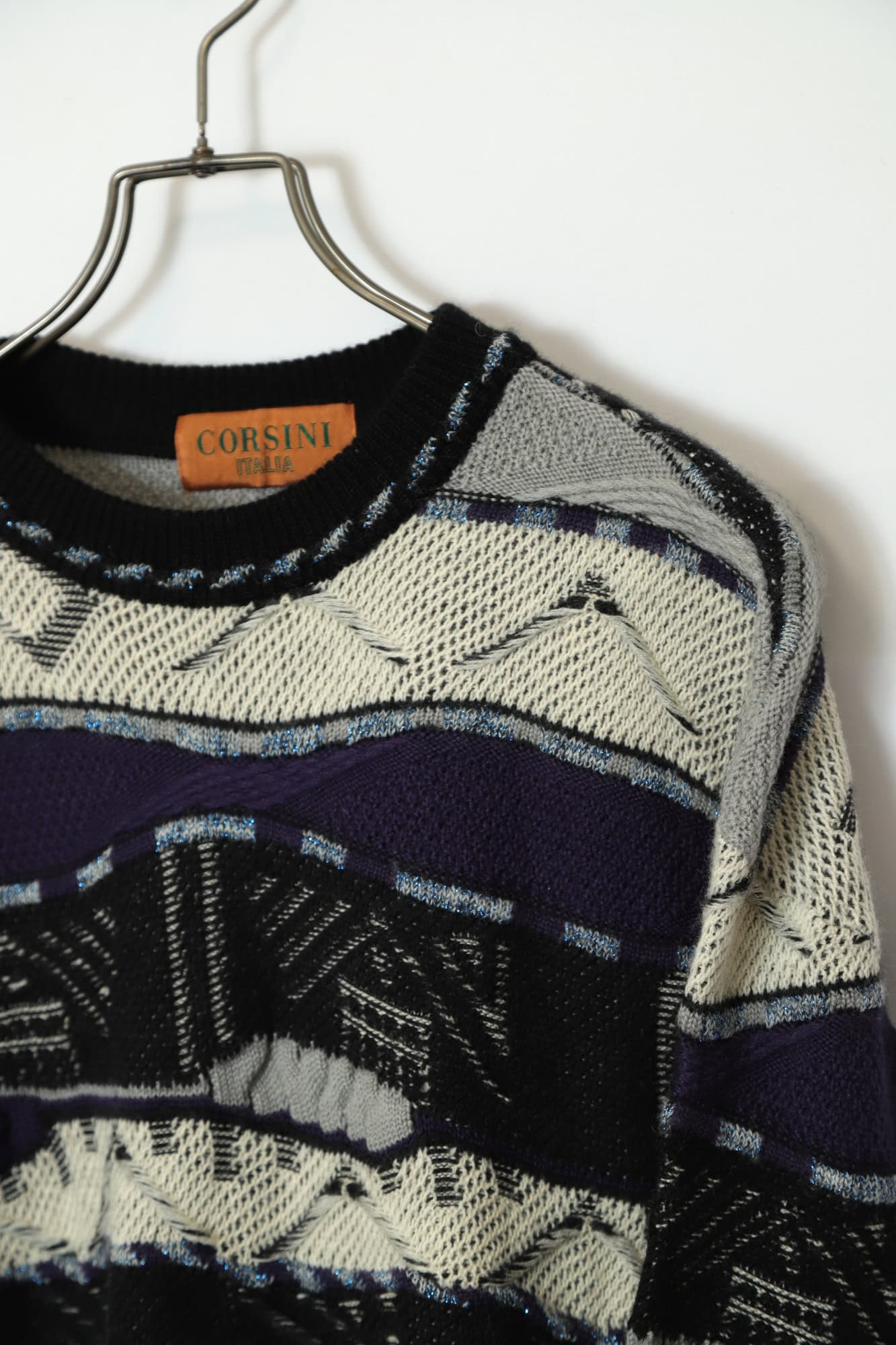 VINTAGE KNITTED SWEATER/L - 画像 (4)