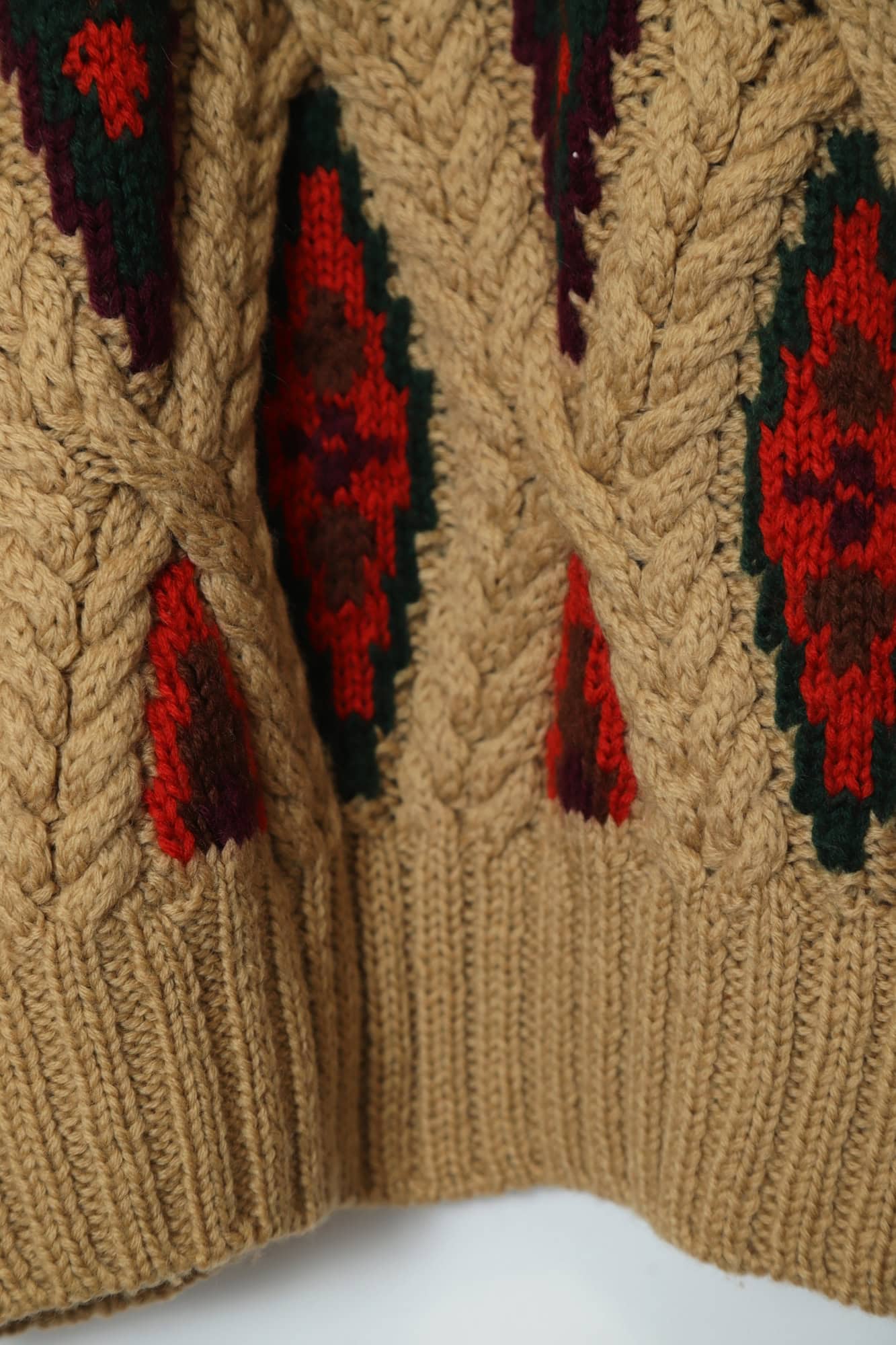 VINTAGE CABLE KNIT SWEATER/L - 画像 (11)