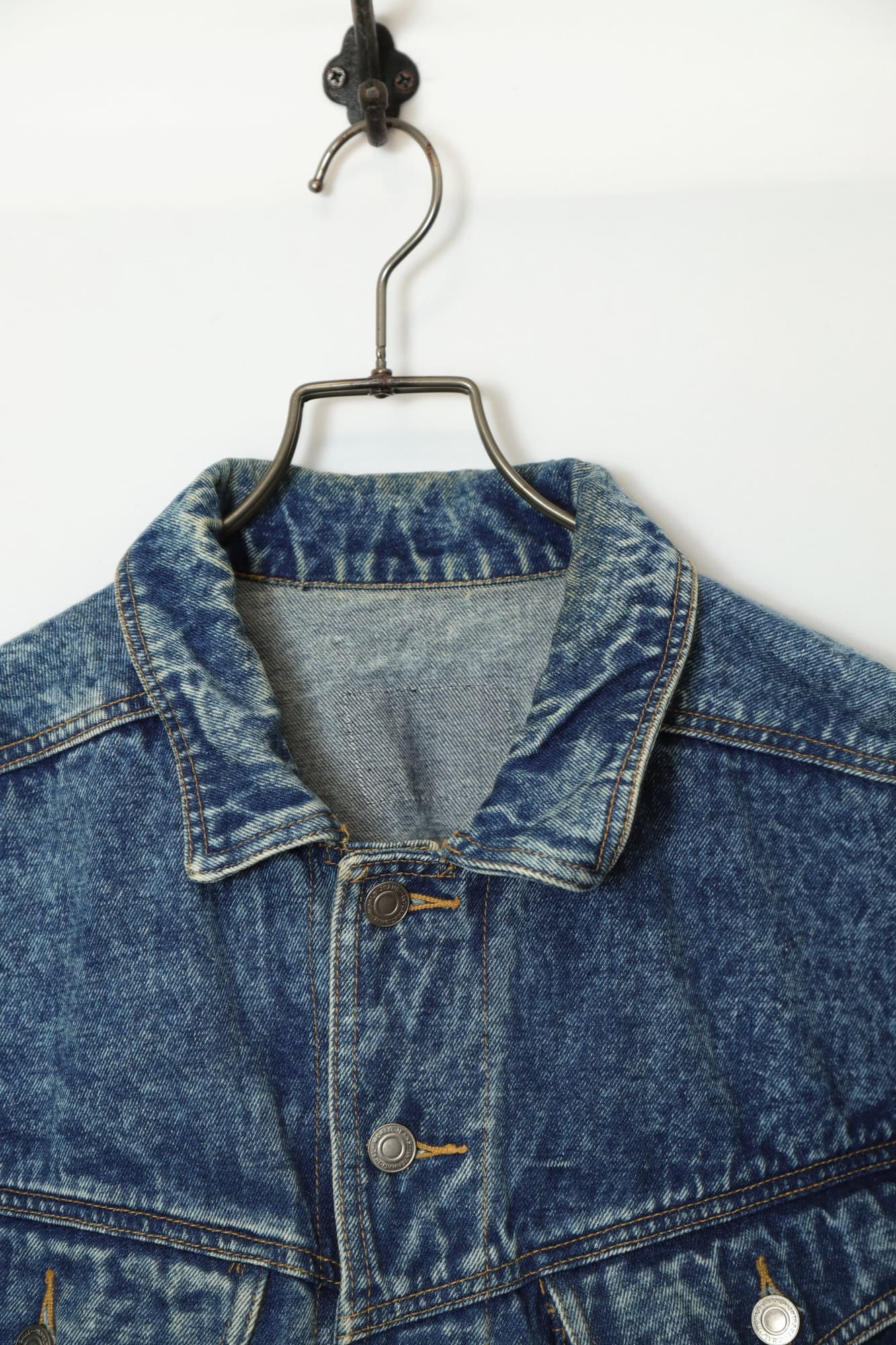 Alternative view of VINTAGE BLEACHED SHORT DENIM JACKET/L