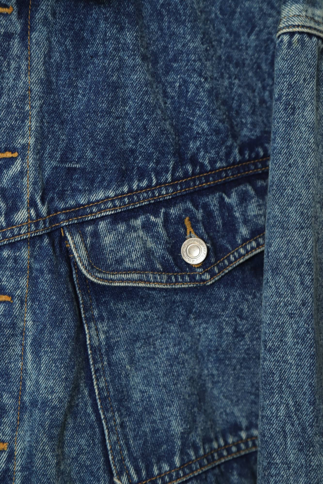 VINTAGE BLEACHED SHORT DENIM JACKET/L - 画像 (5)