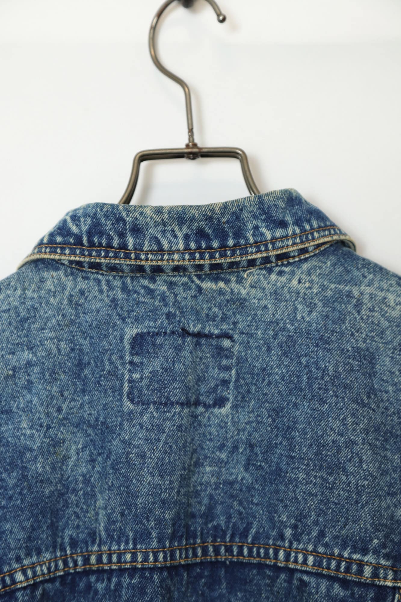 VINTAGE BLEACHED SHORT DENIM JACKET/L - 画像 (9)