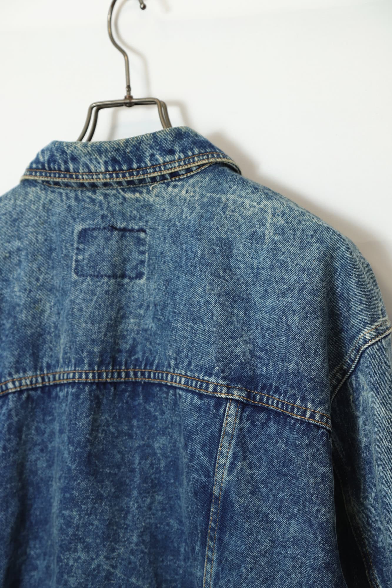 VINTAGE BLEACHED SHORT DENIM JACKET/L - 画像 (10)