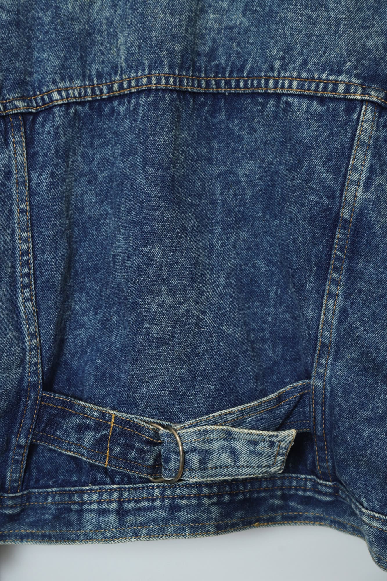 VINTAGE BLEACHED SHORT DENIM JACKET/L - 画像 (11)