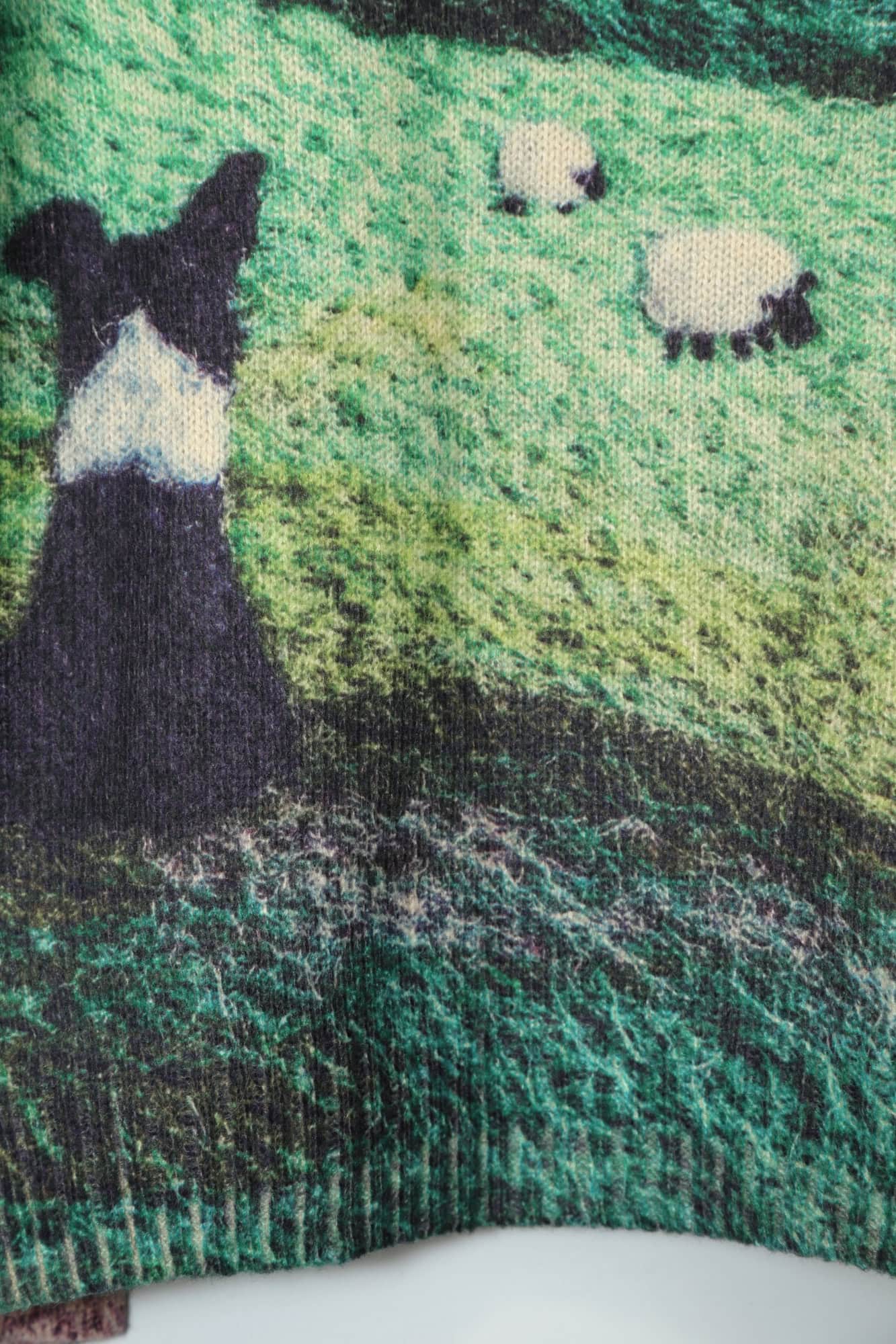 VINTAGE PRINTED KNITTED SWEATER/L - 画像 (9)
