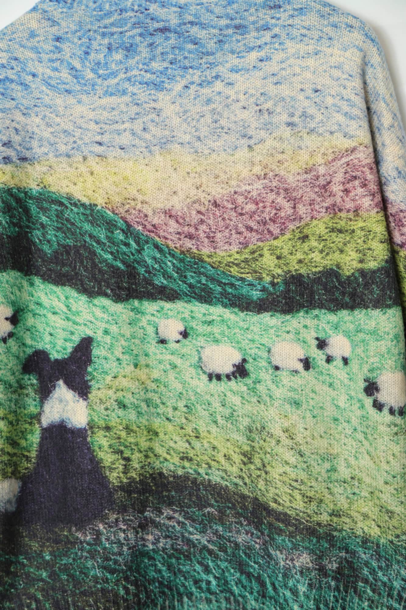 VINTAGE PRINTED KNITTED SWEATER/L - 画像 (10)