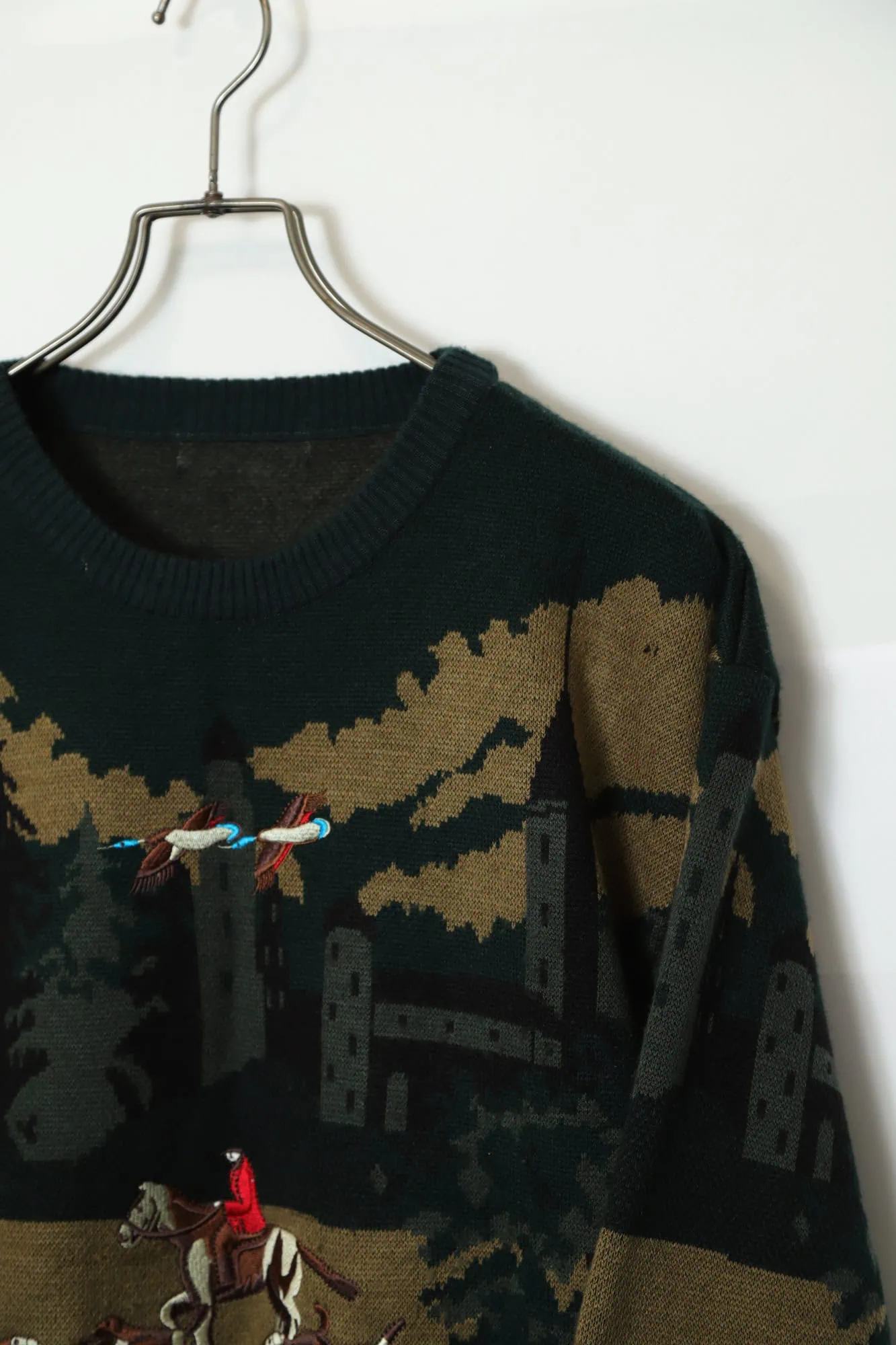 VINTAGE PRINTED KNITTED SWEATER/L - 画像 (3)