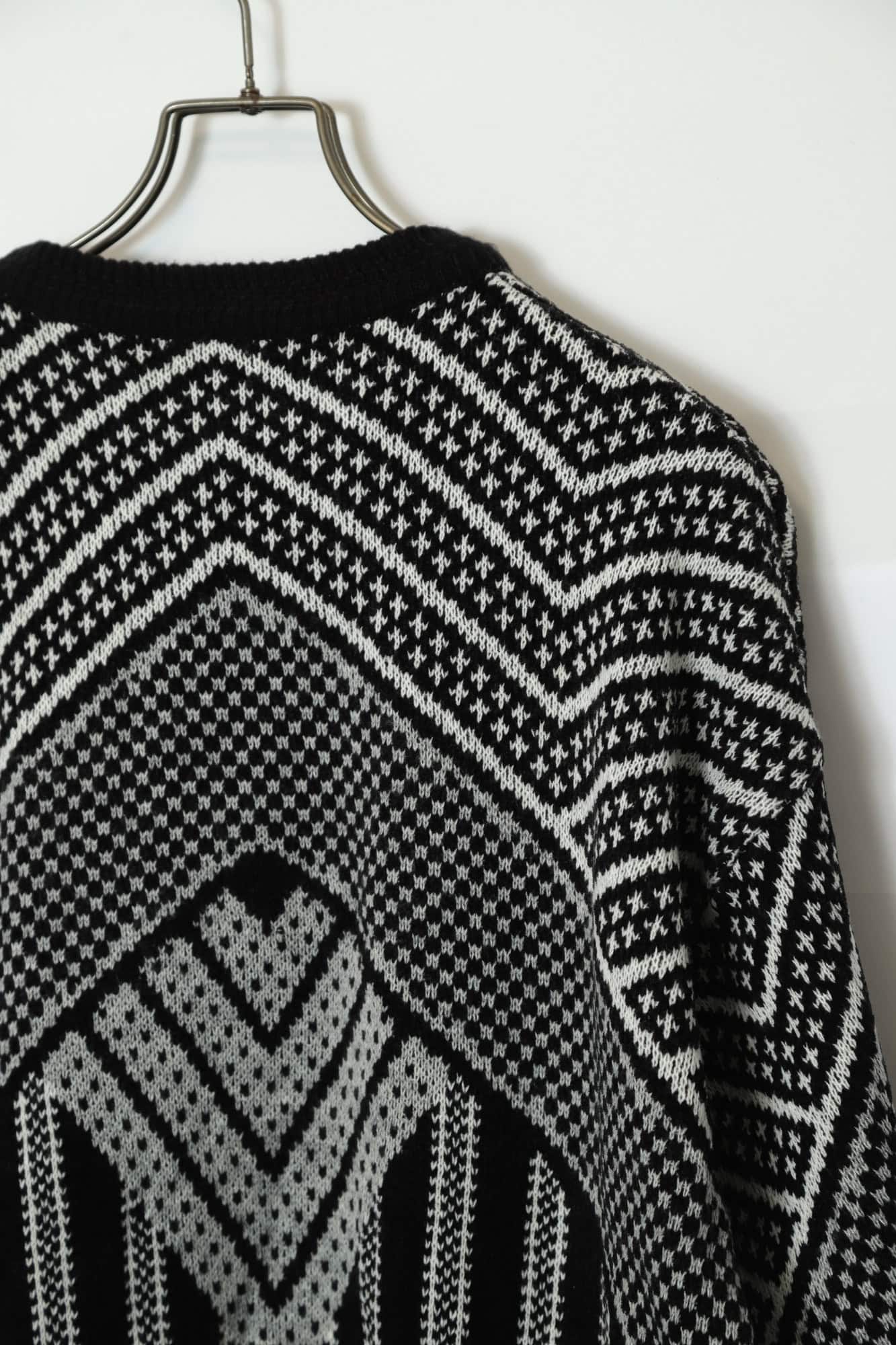 VINTAGE PRINTED KNITTED SWEATER/L - 画像 (9)