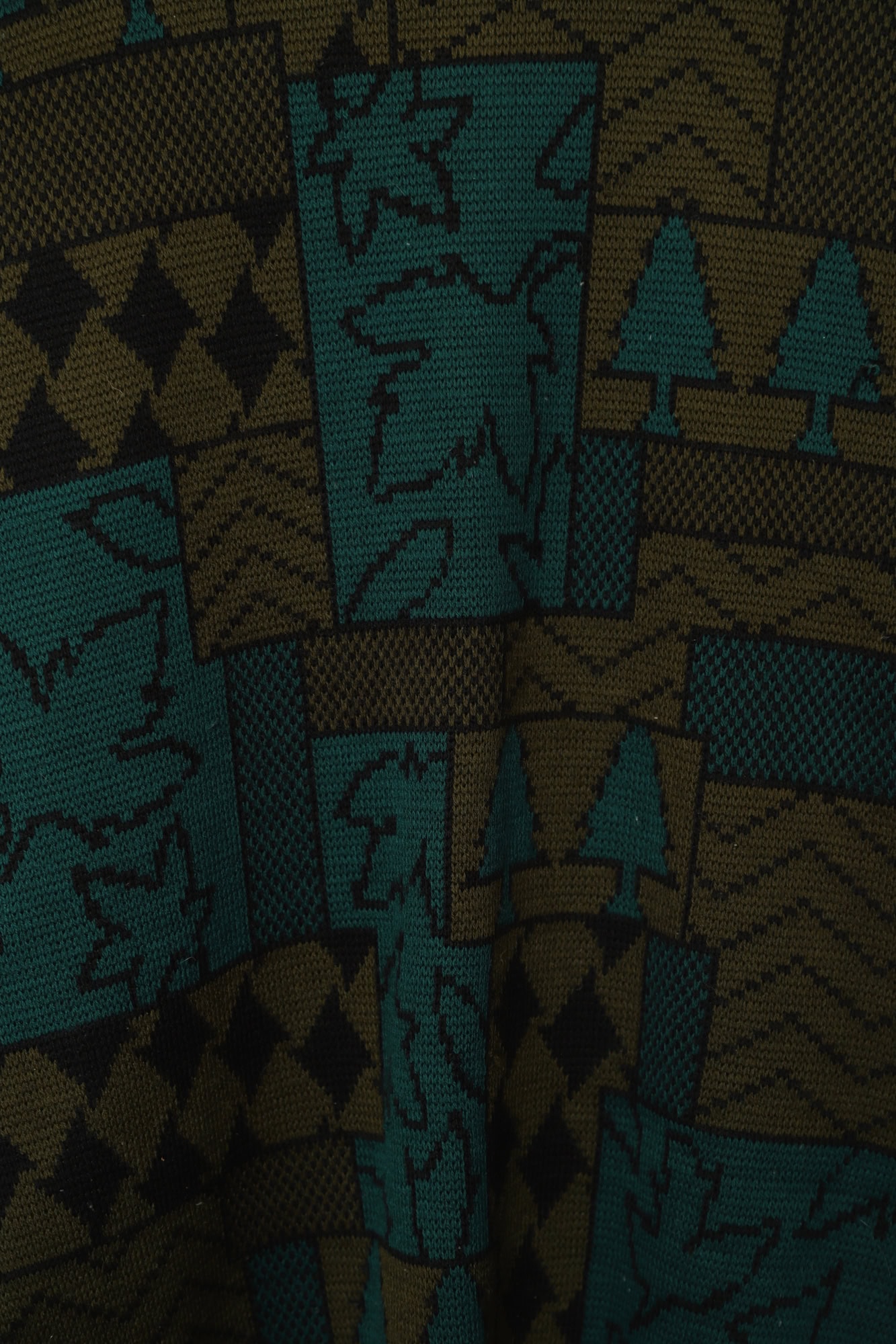 VINTAGE PRINTED KNITTED SWEATER/L - 画像 (10)