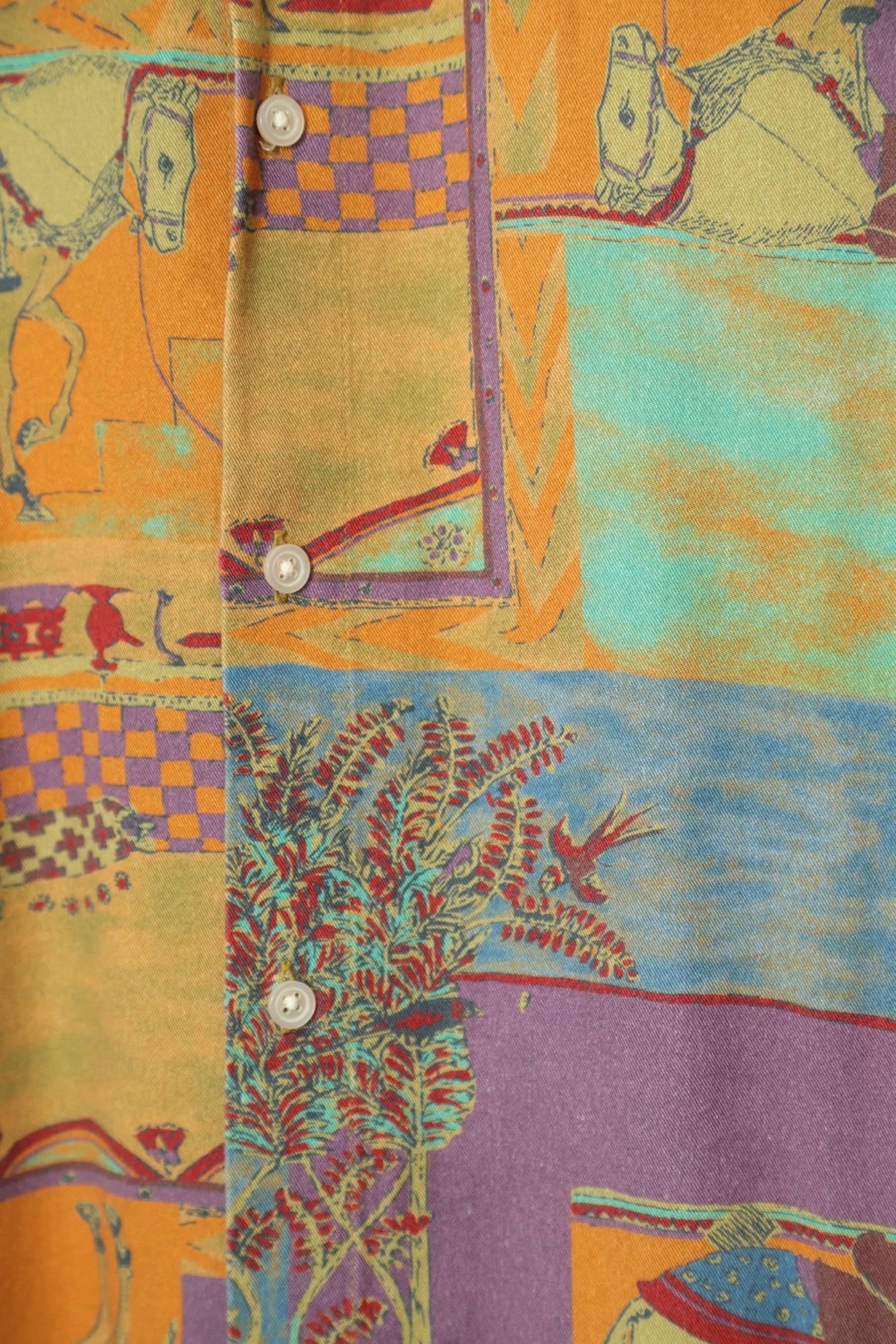VINTAGE PATTERN PRINTED SHIRT/XL - 画像 (3)