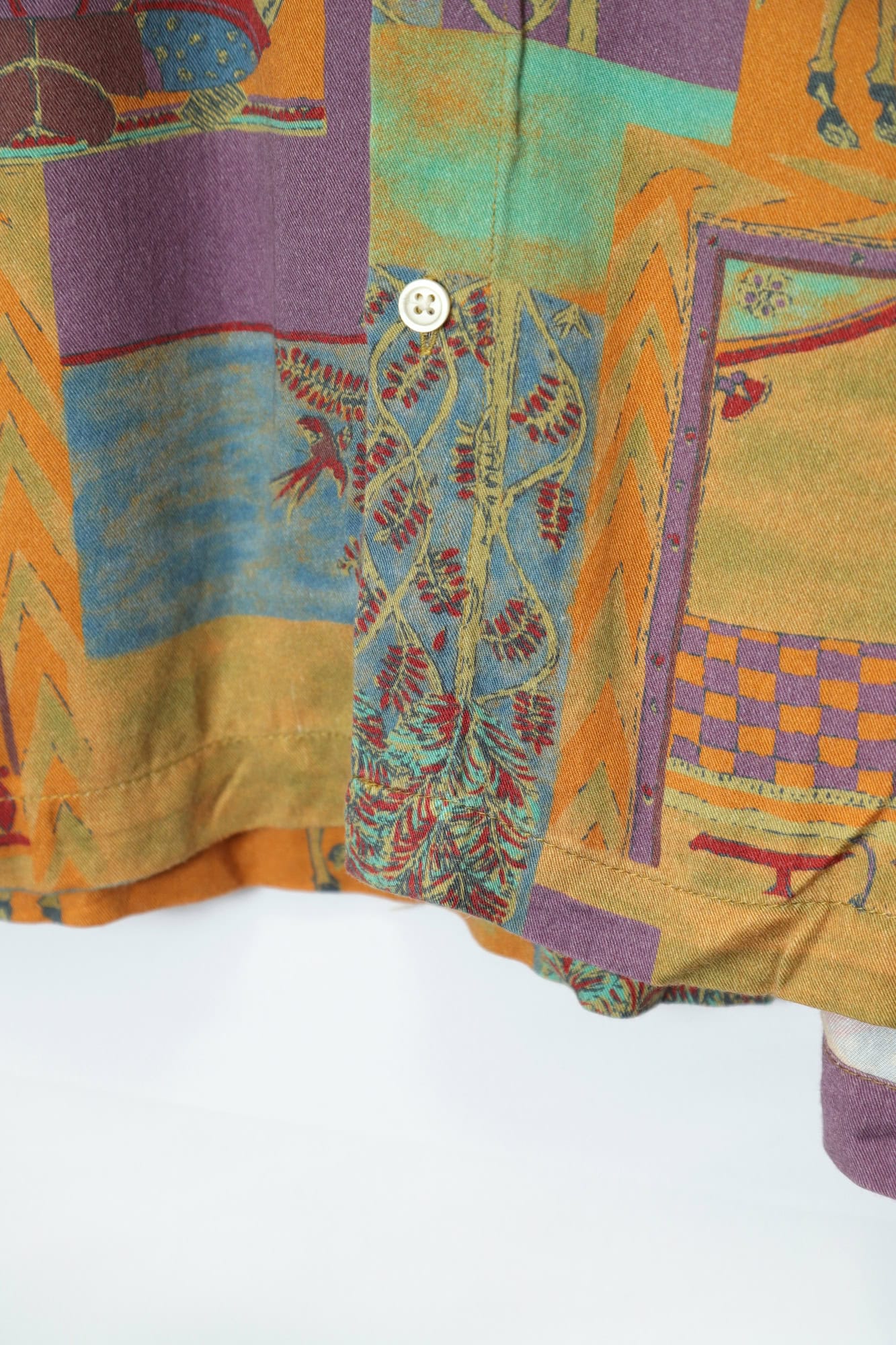 VINTAGE PATTERN PRINTED SHIRT/XL - 画像 (4)