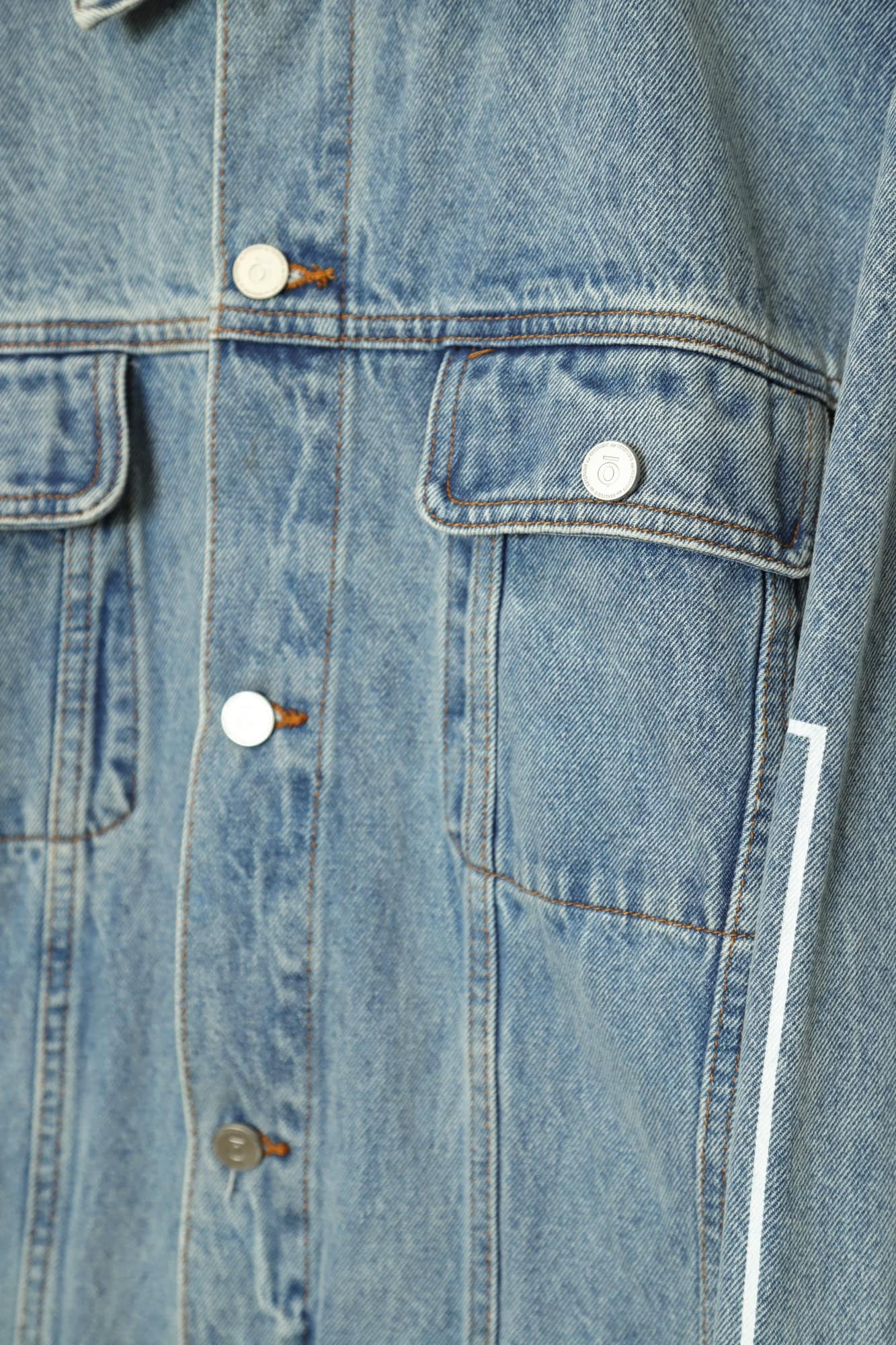 VINTAGE PRINTED DENIM JACKET/XL - 画像 (3)