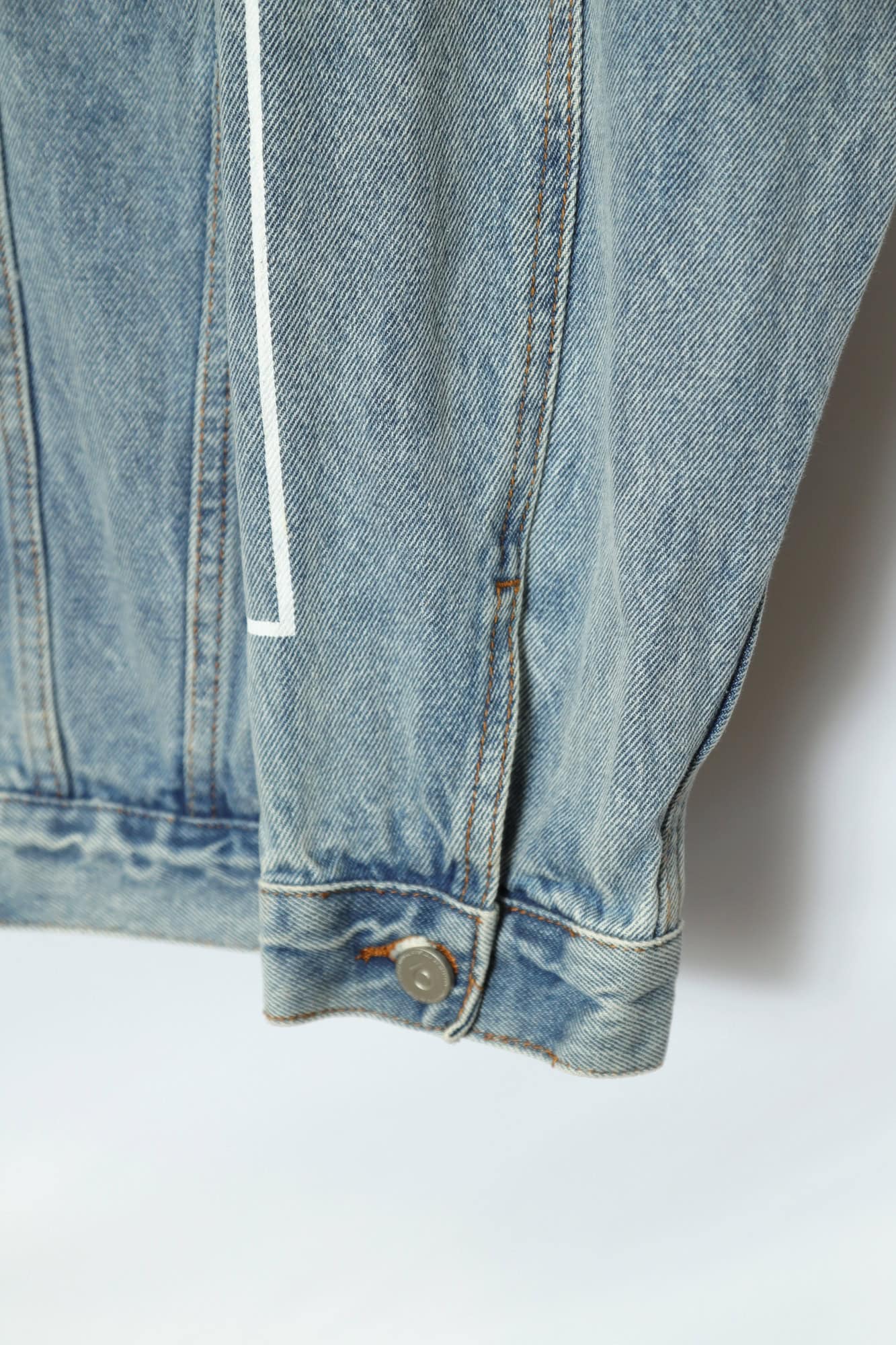 VINTAGE PRINTED DENIM JACKET/XL - 画像 (5)