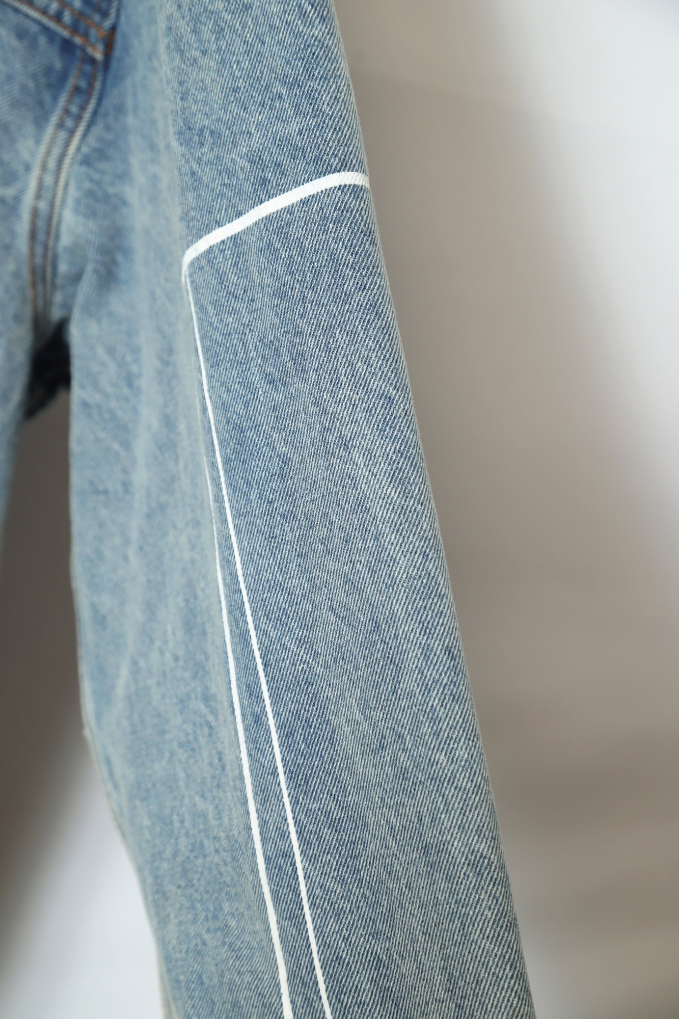 VINTAGE PRINTED DENIM JACKET/XL - 画像 (7)