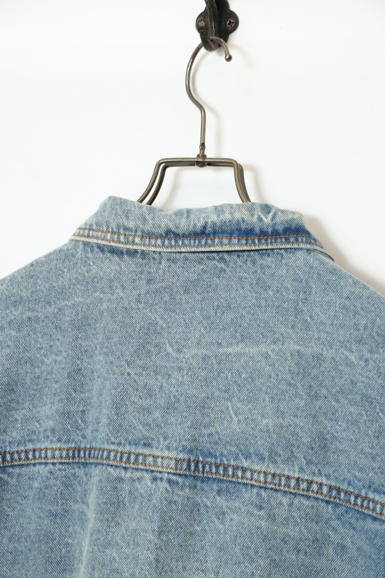 VINTAGE PRINTED DENIM JACKET/XL - 画像 (9)