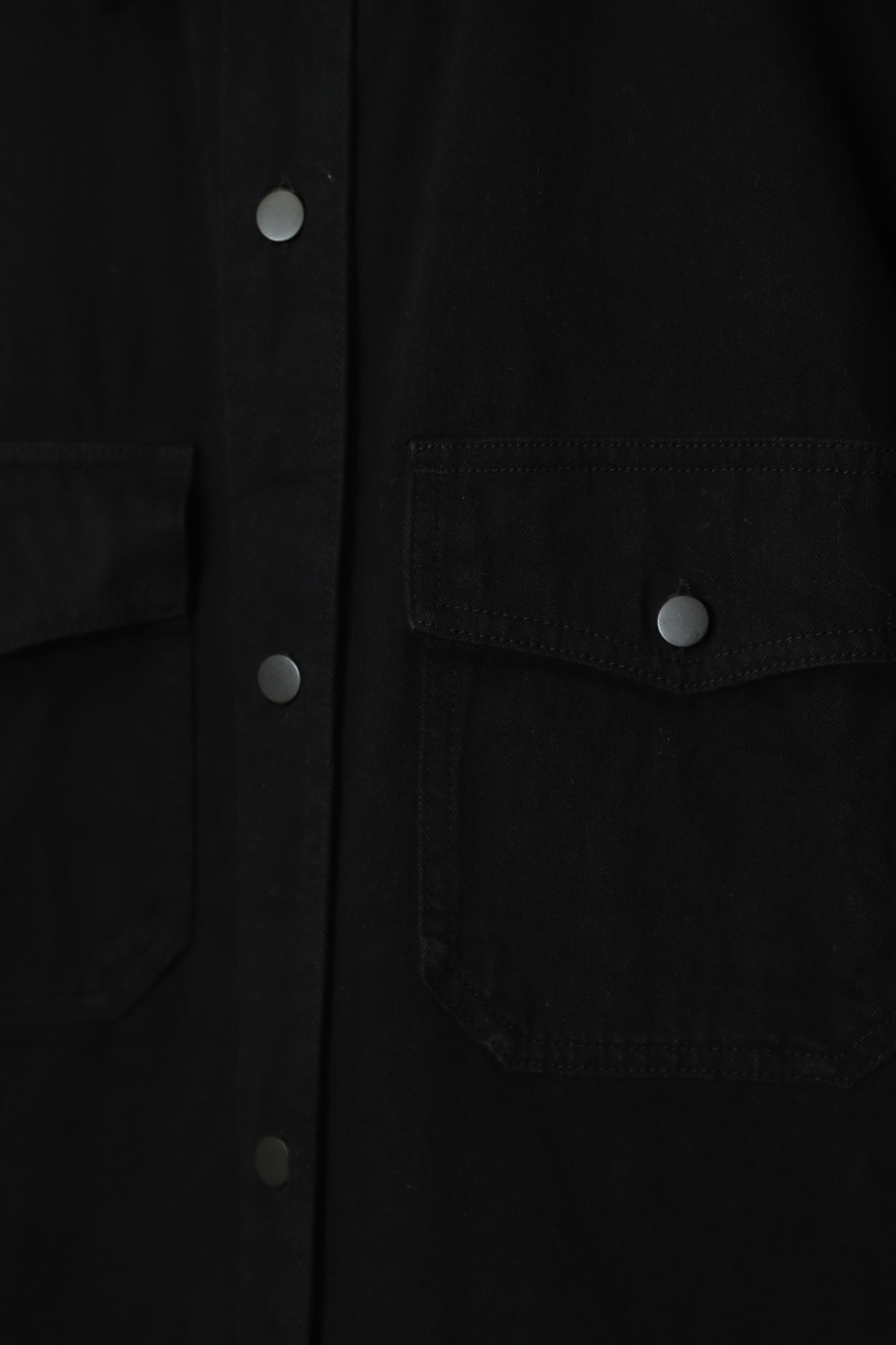 VINTAGE BLACK DENIM JACKET/XL - 画像 (3)