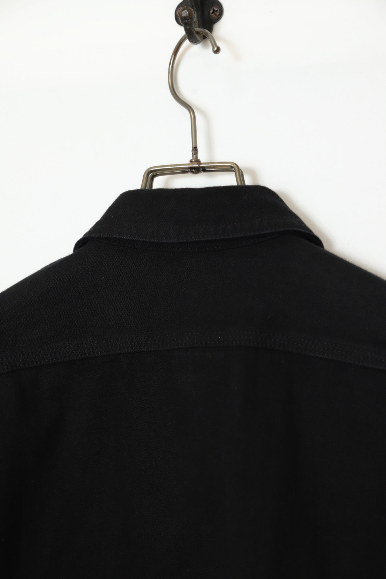 VINTAGE BLACK DENIM JACKET/XL - 画像 (7)