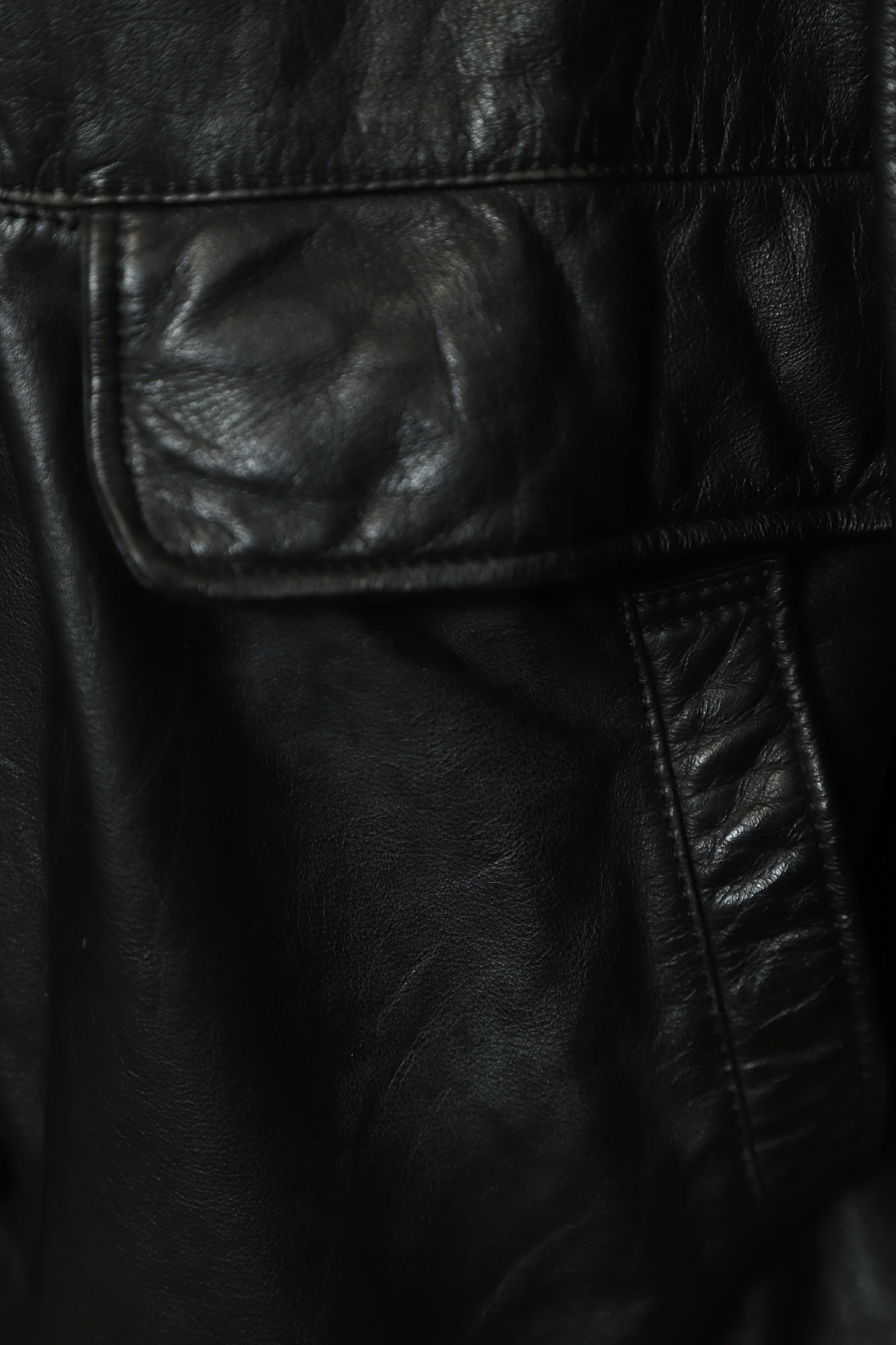 VINTAGE LEATHER COVERALL JACKET/XL - 画像 (5)
