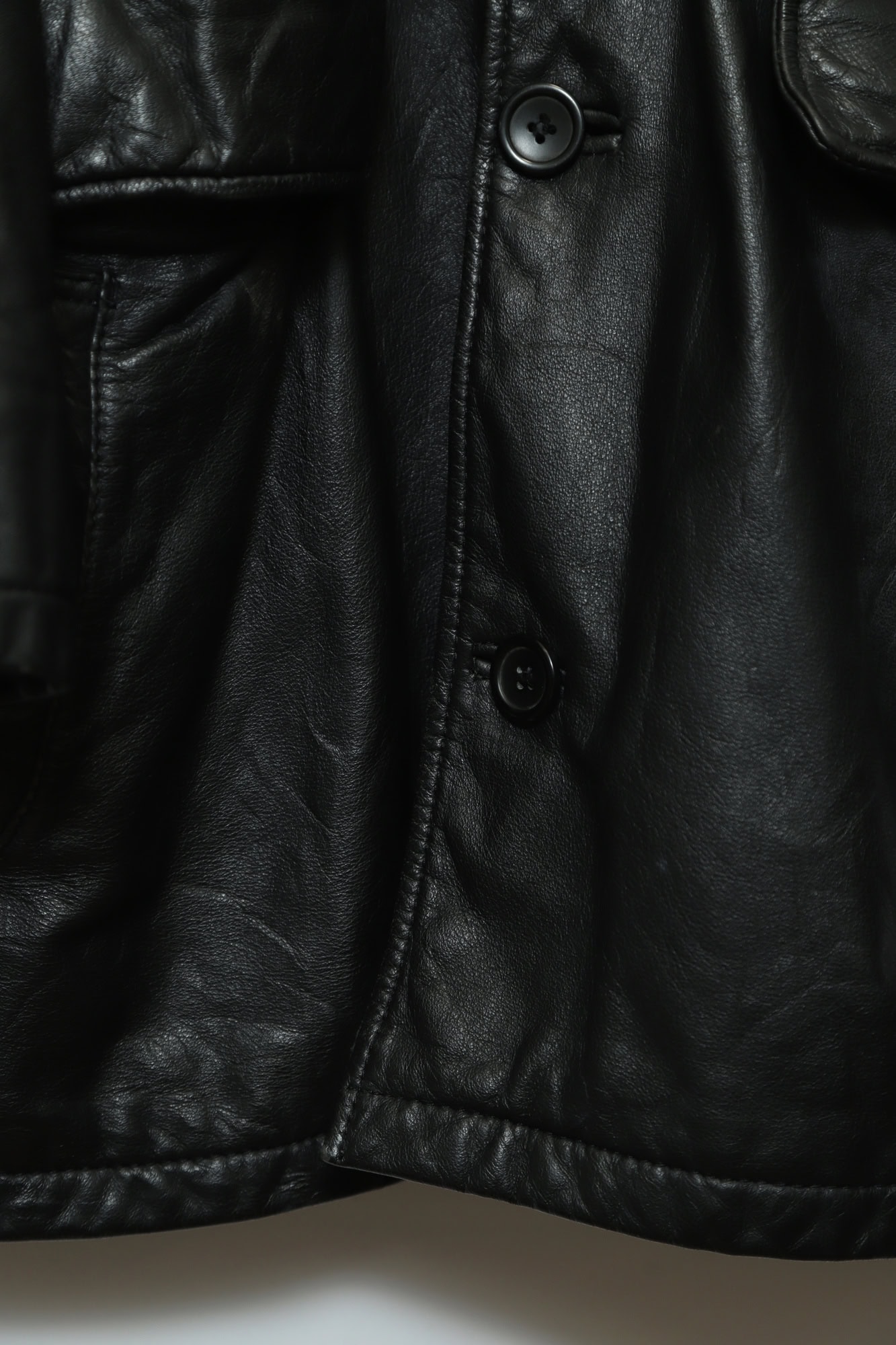 VINTAGE LEATHER COVERALL JACKET/XL - 画像 (9)