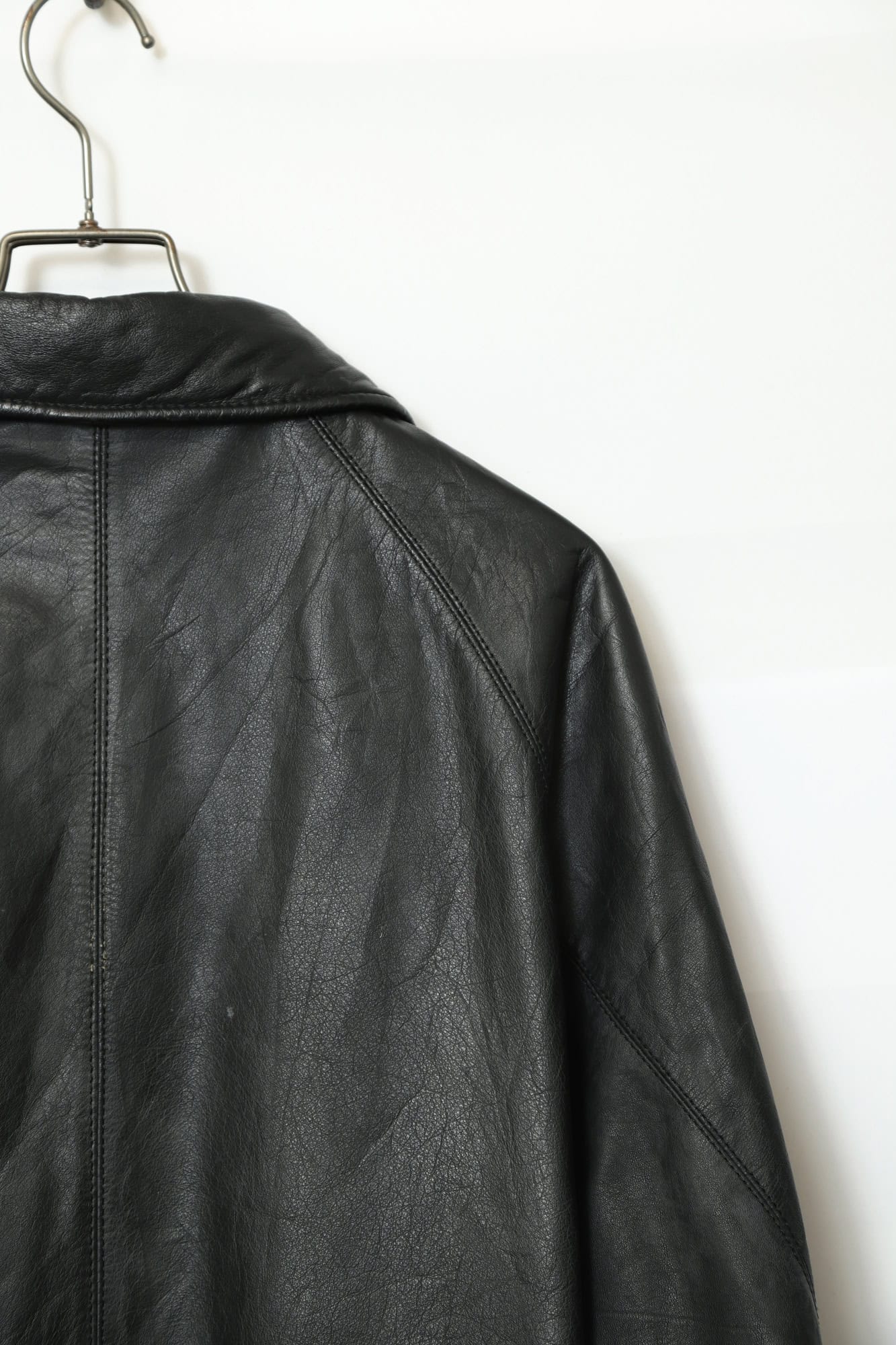 VINTAGE LEATHER COVERALL JACKET/XL - 画像 (12)