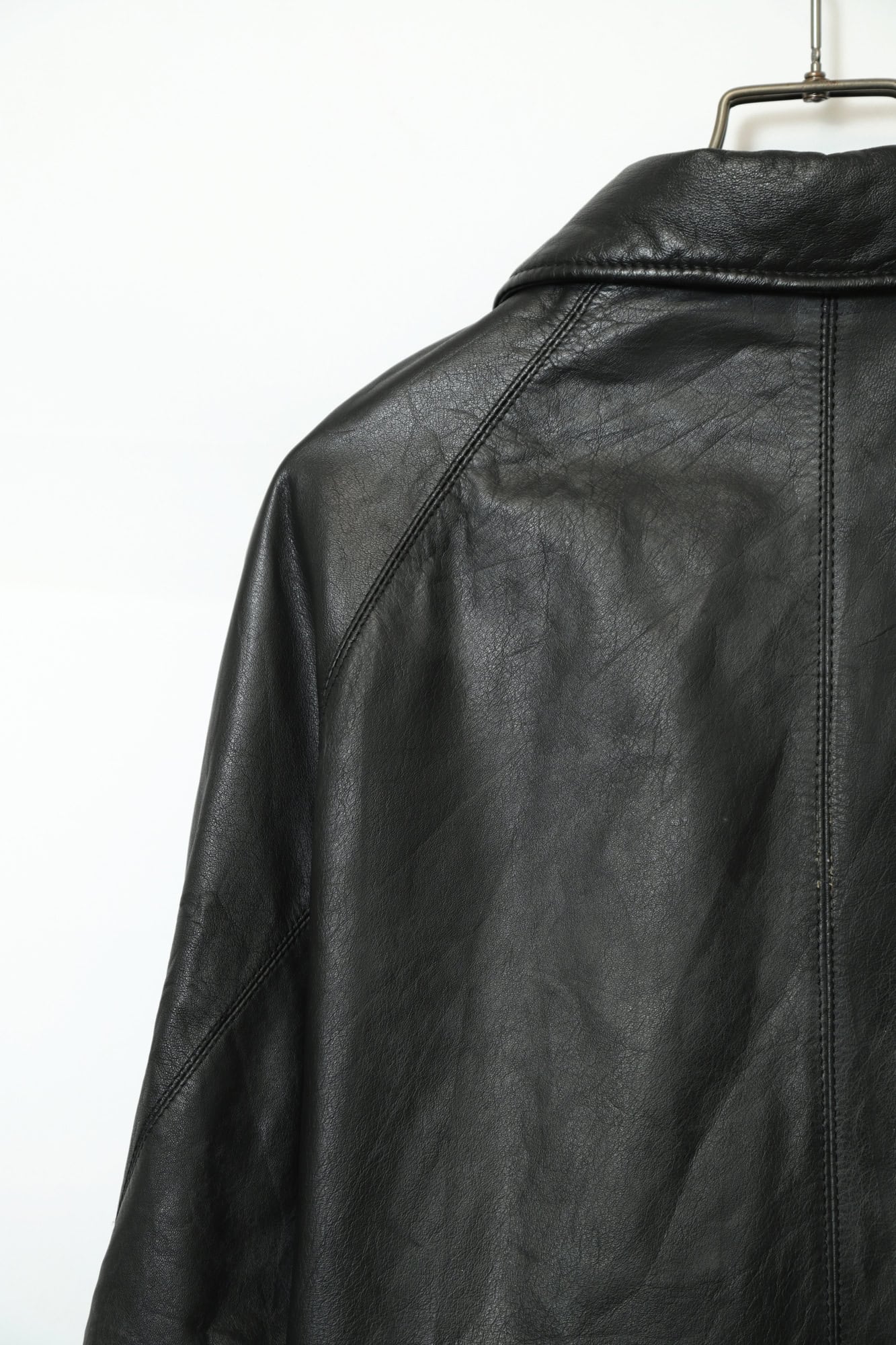 VINTAGE LEATHER COVERALL JACKET/XL - 画像 (13)