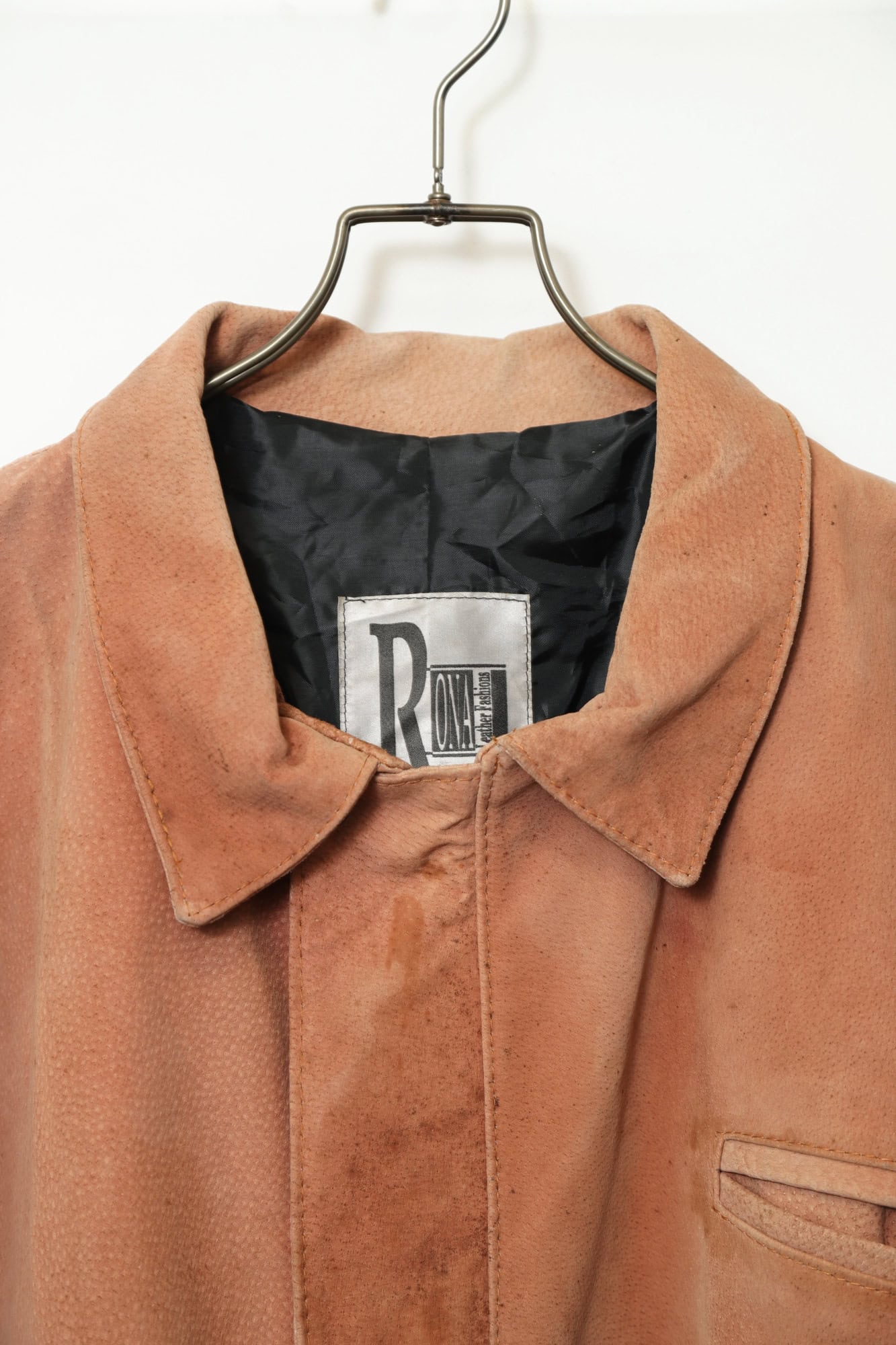 Alternative view of VINTAGE SUEDE LEATHER COVERALL JACKET/XL